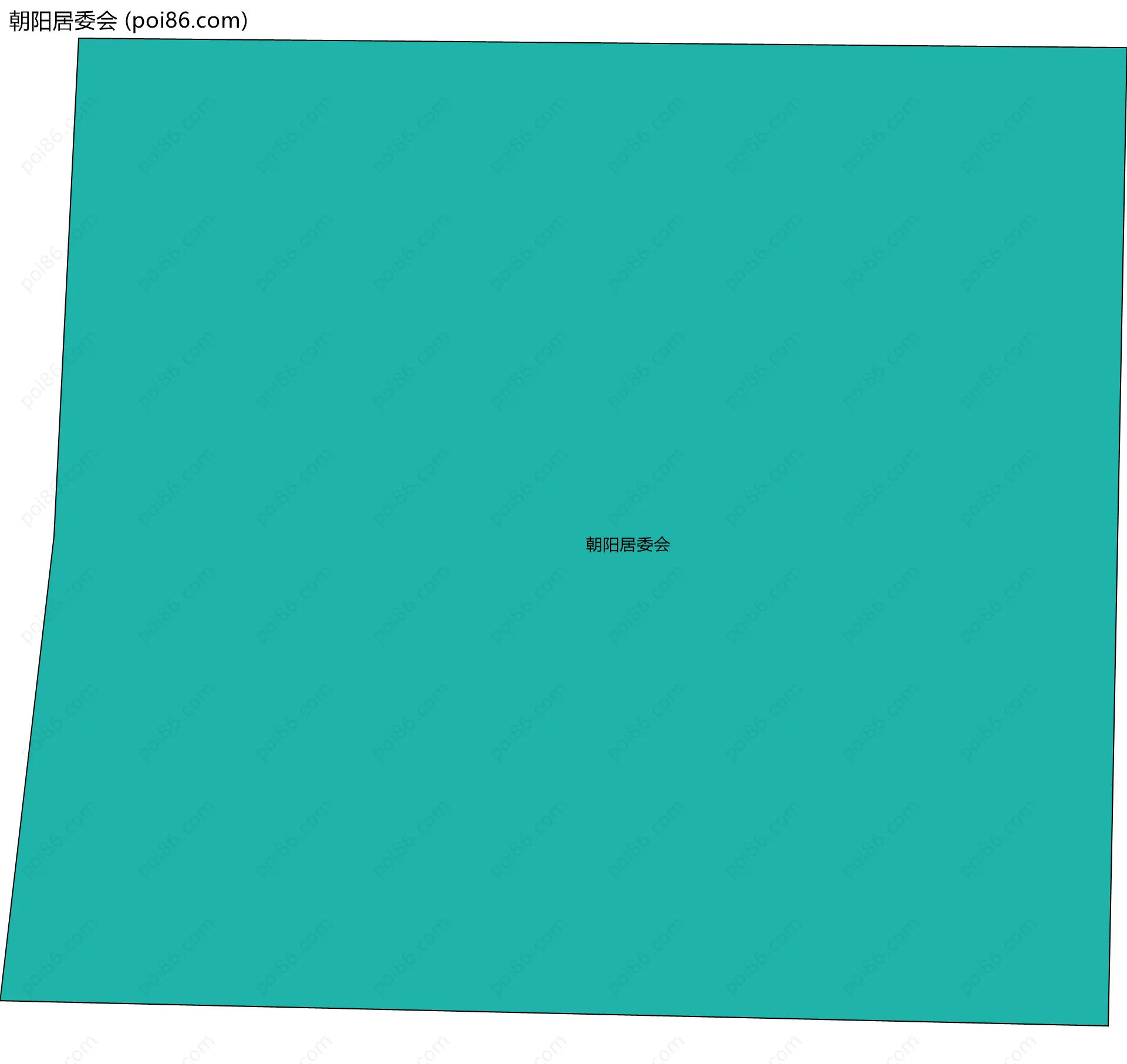 朝阳居委会边界地图