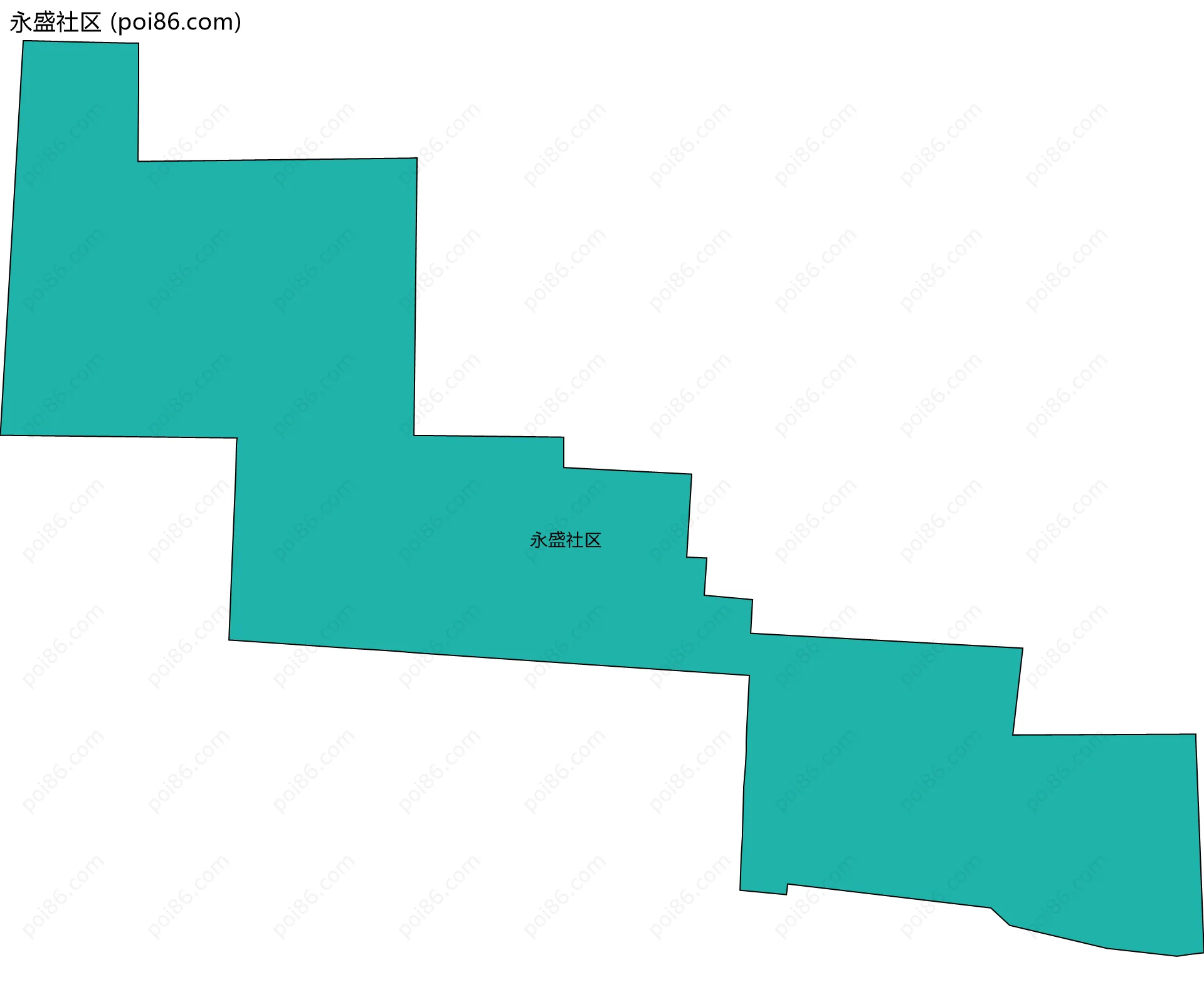 永盛社区边界地图