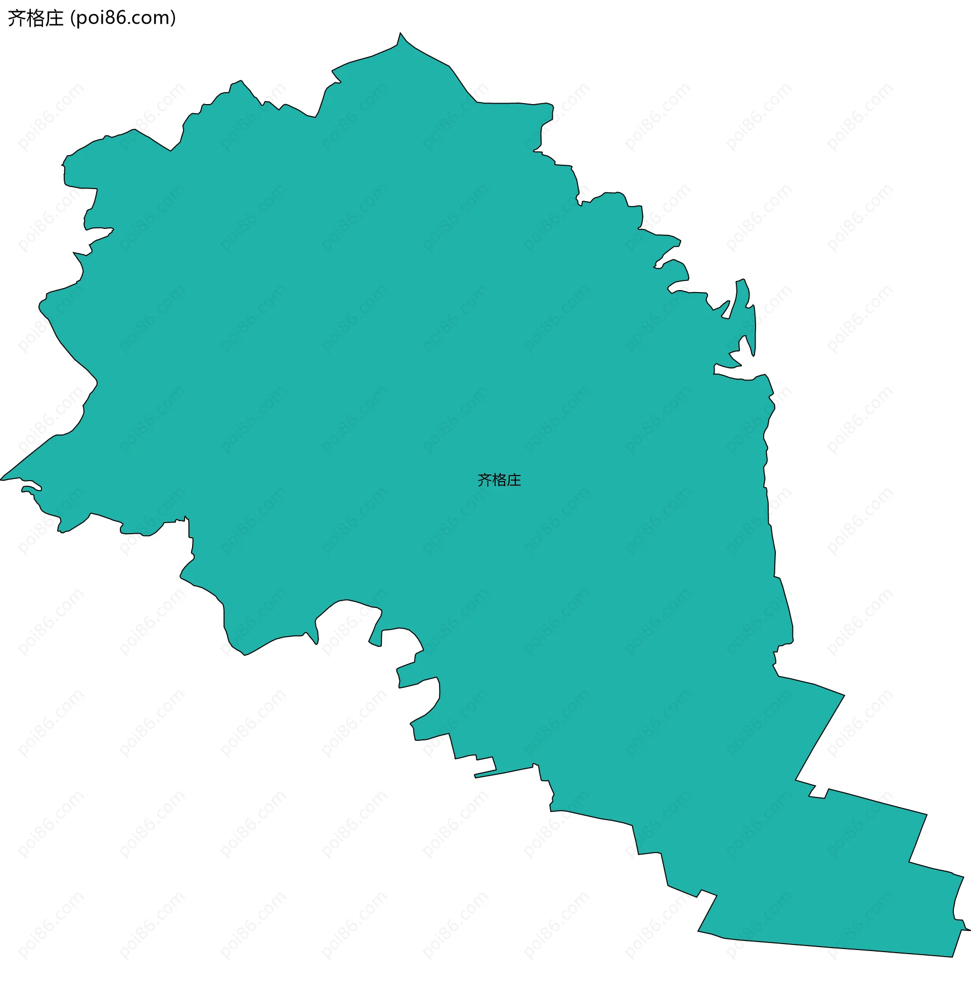 齐格庄边界地图