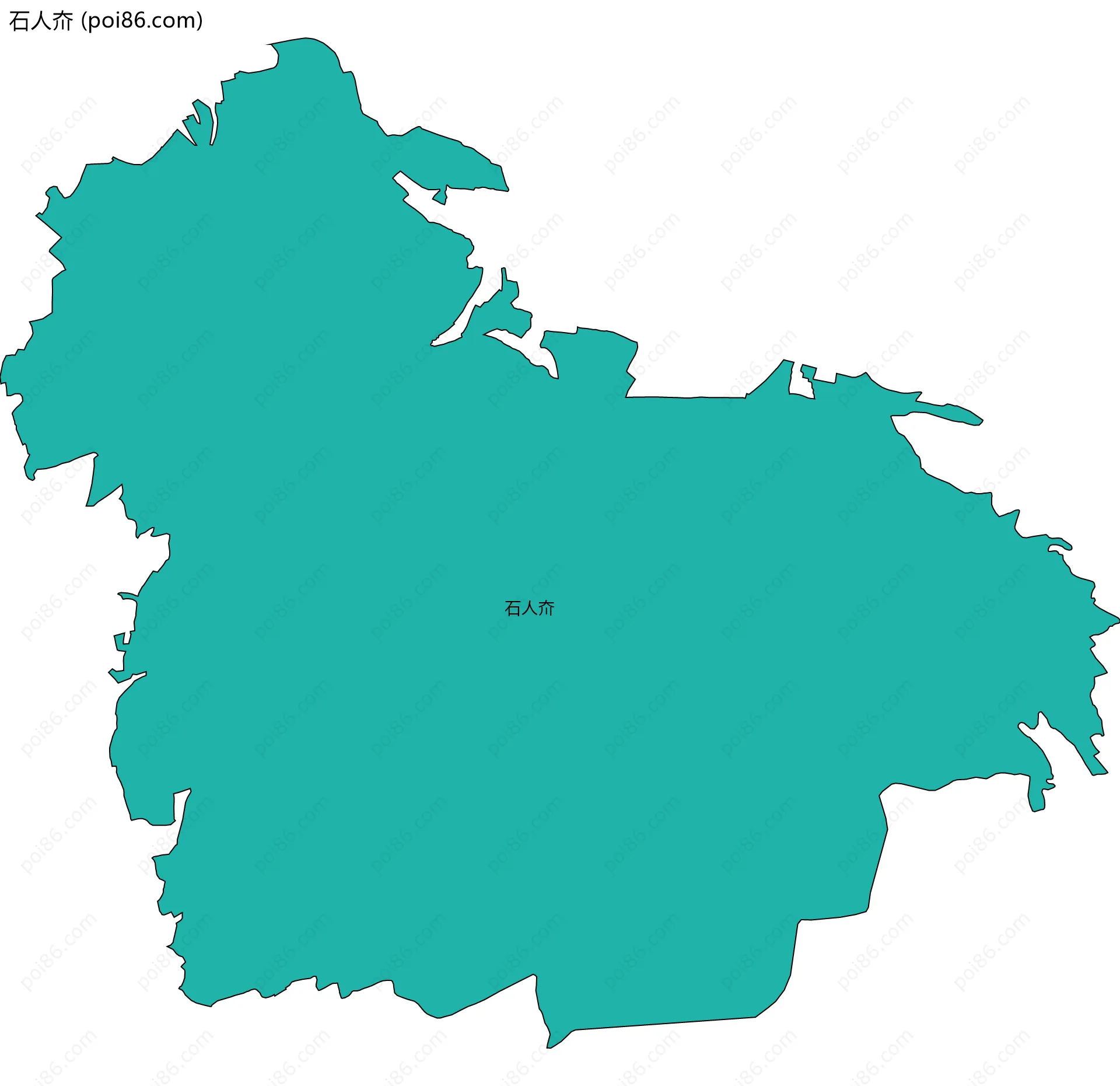 石人夼边界地图