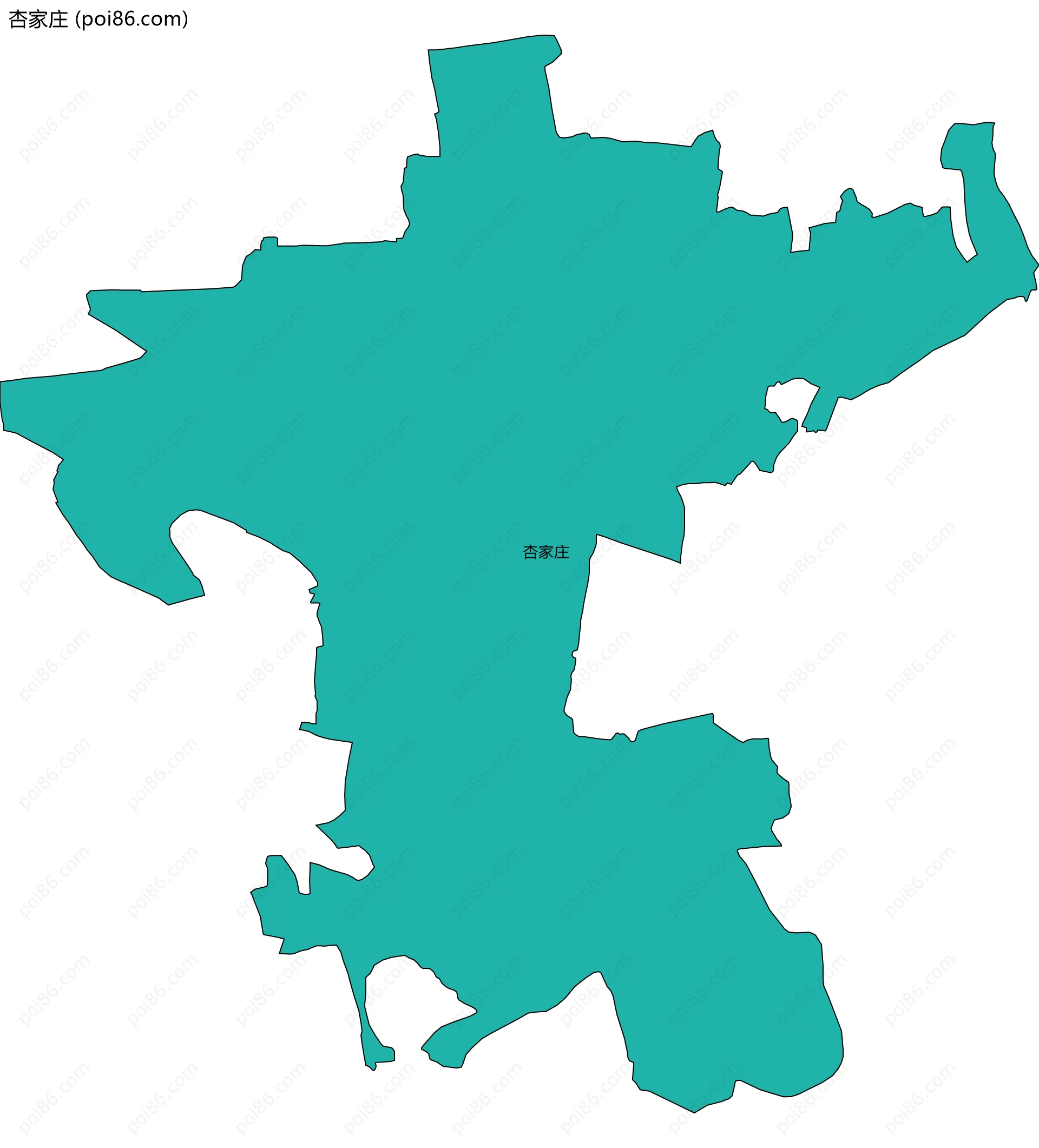 杏家庄边界地图