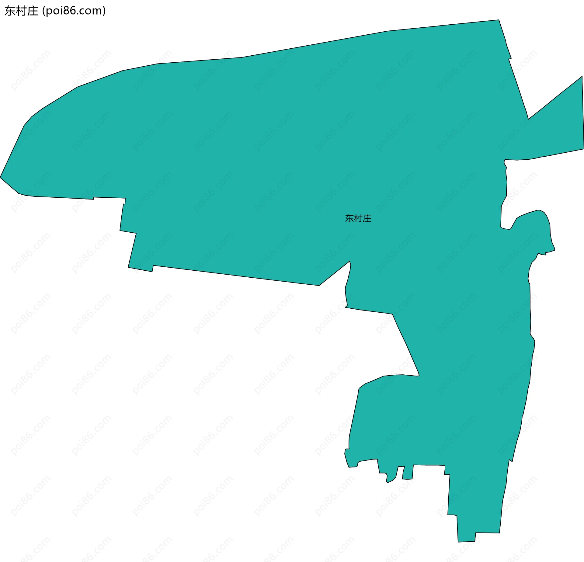 东村庄边界地图