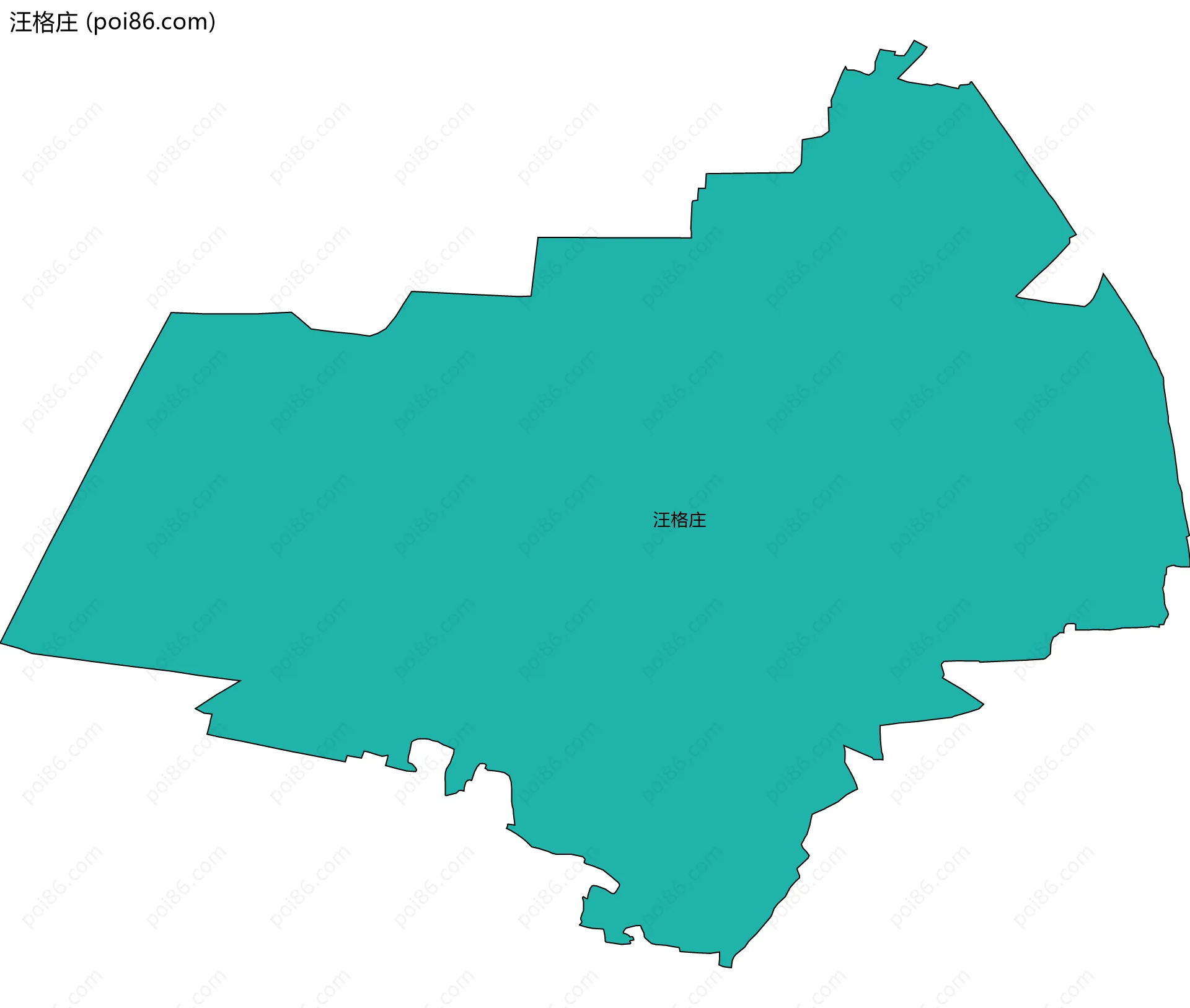 汪格庄边界地图