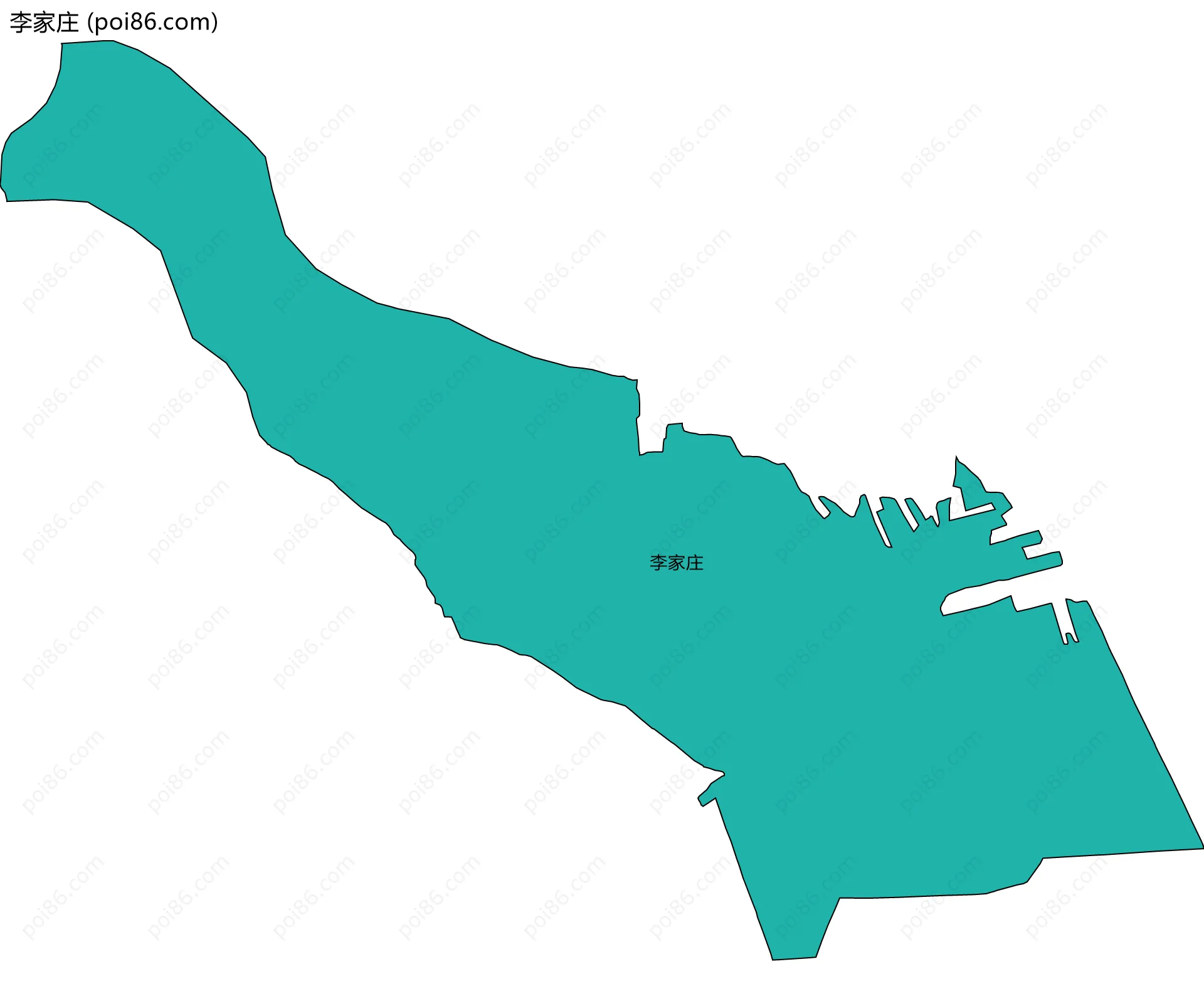 李家庄边界地图