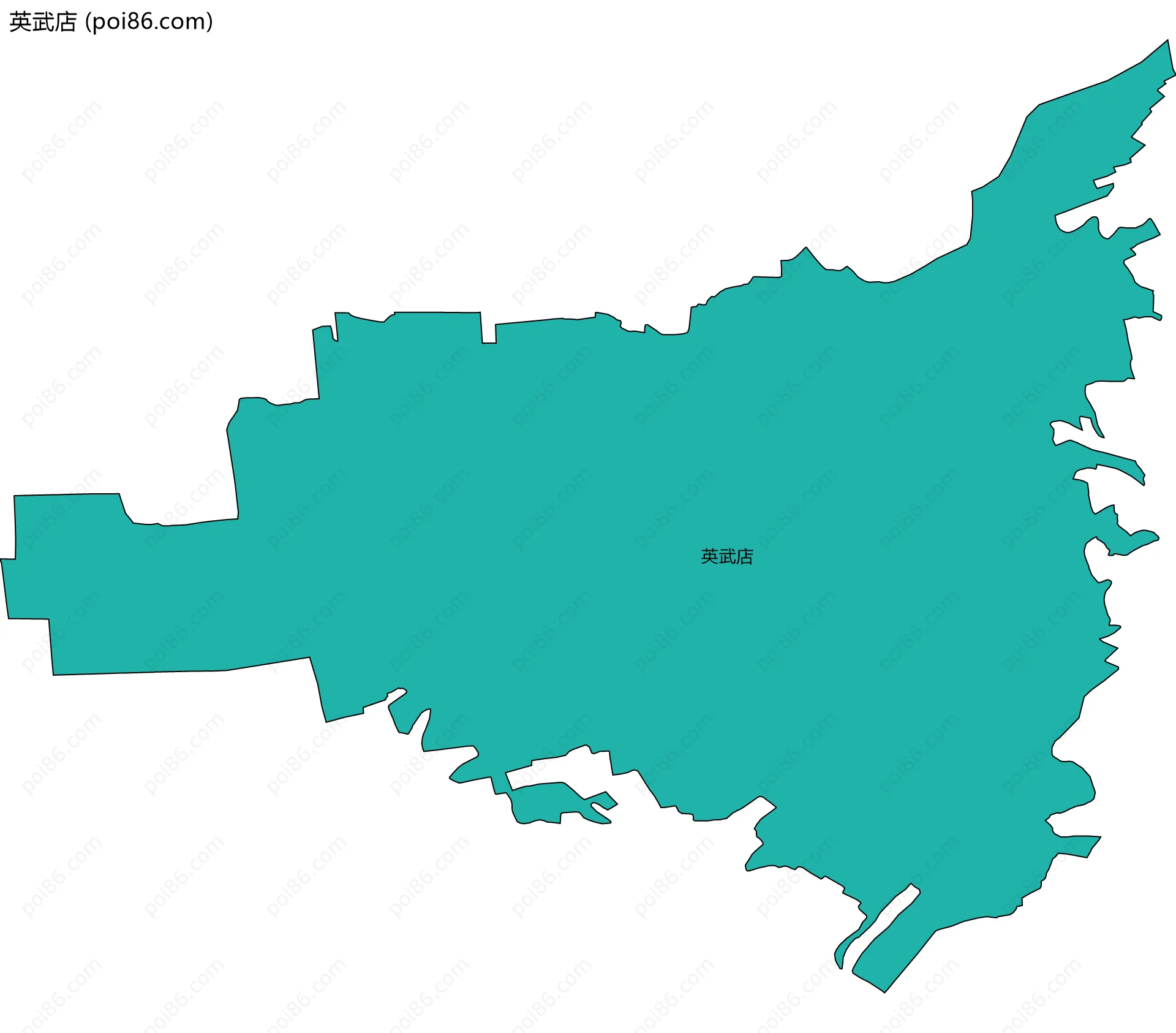 英武店边界地图