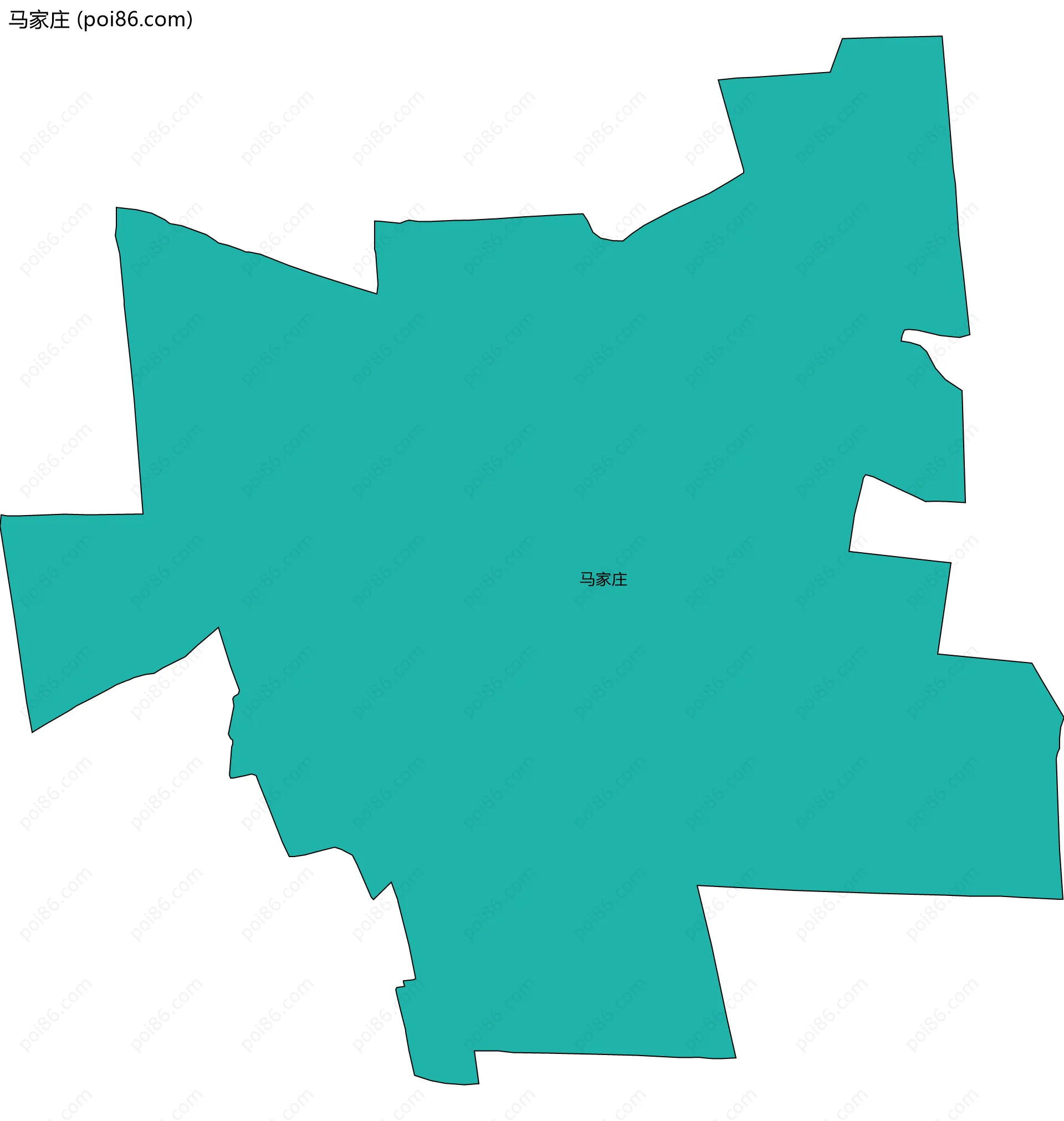 马家庄边界地图