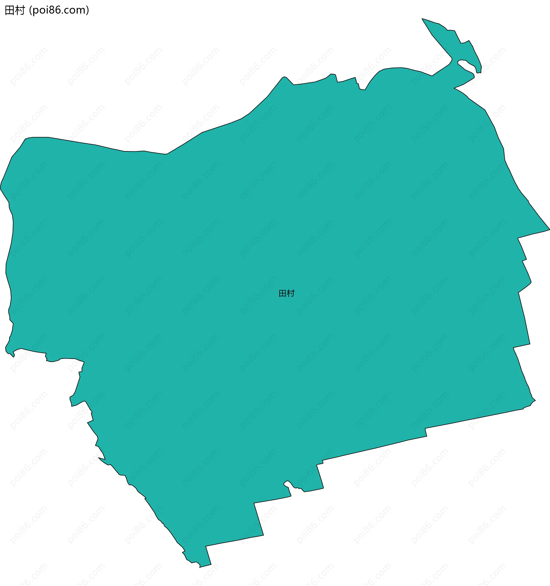 田村边界地图