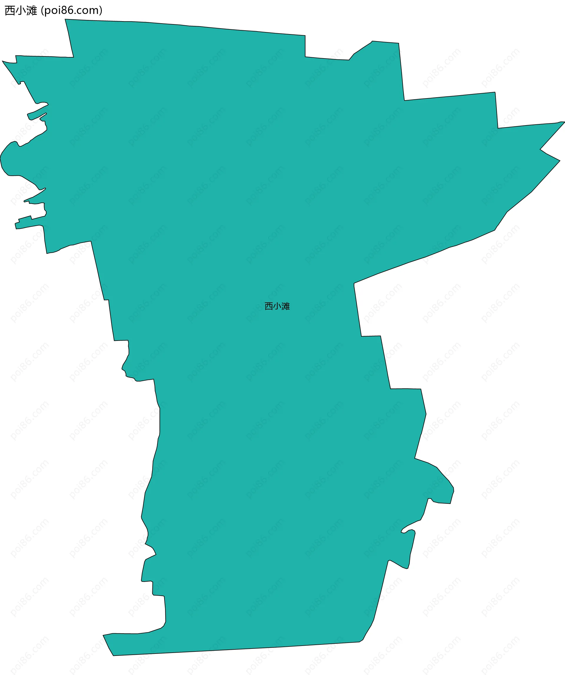 西小滩边界地图