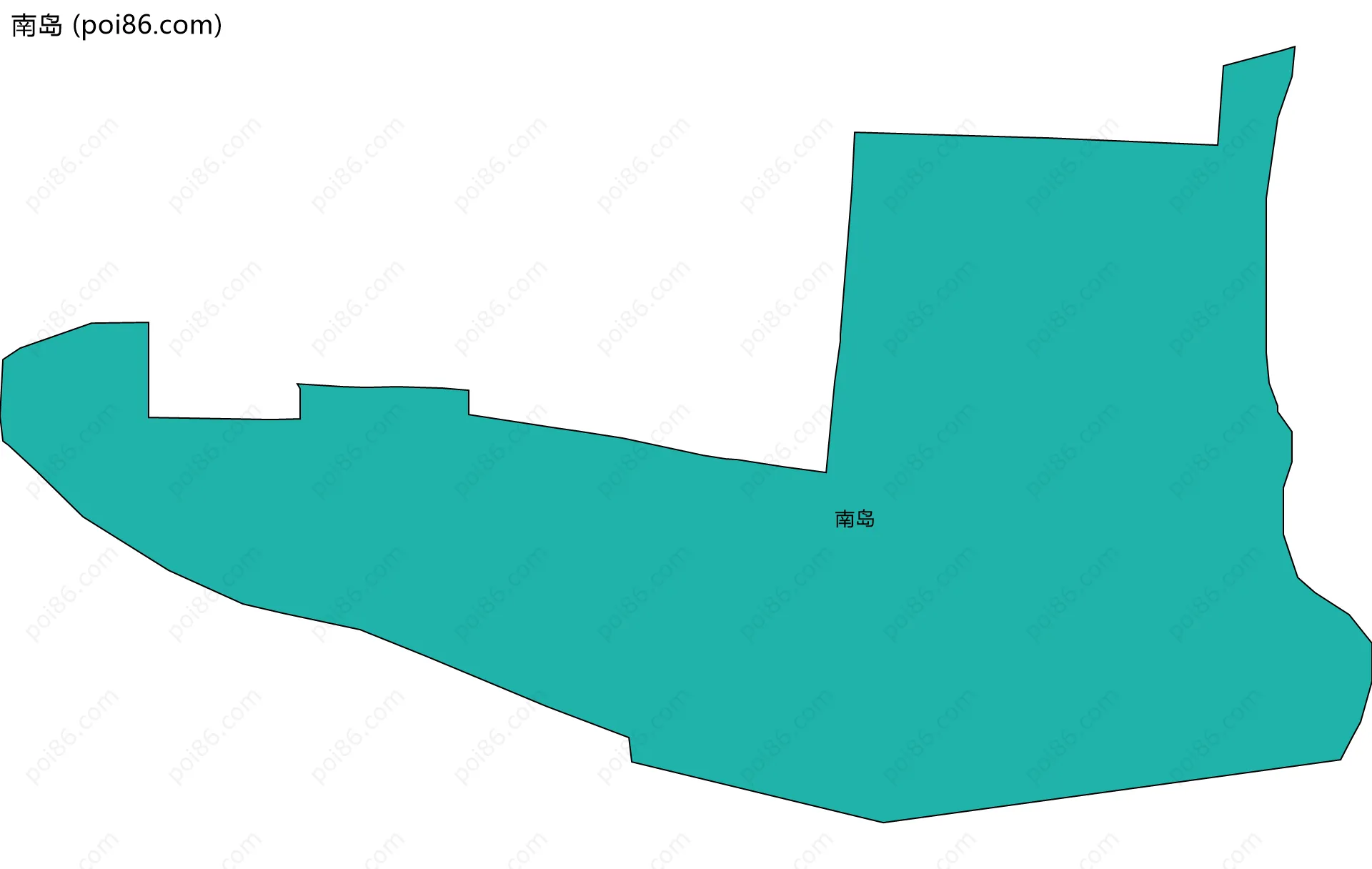 南岛边界地图