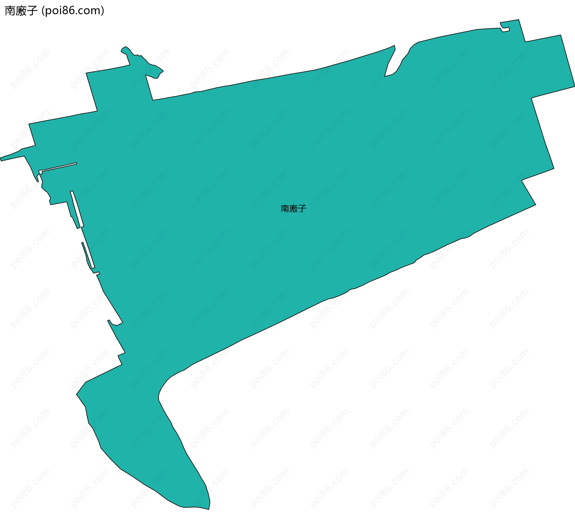 南廒子边界地图