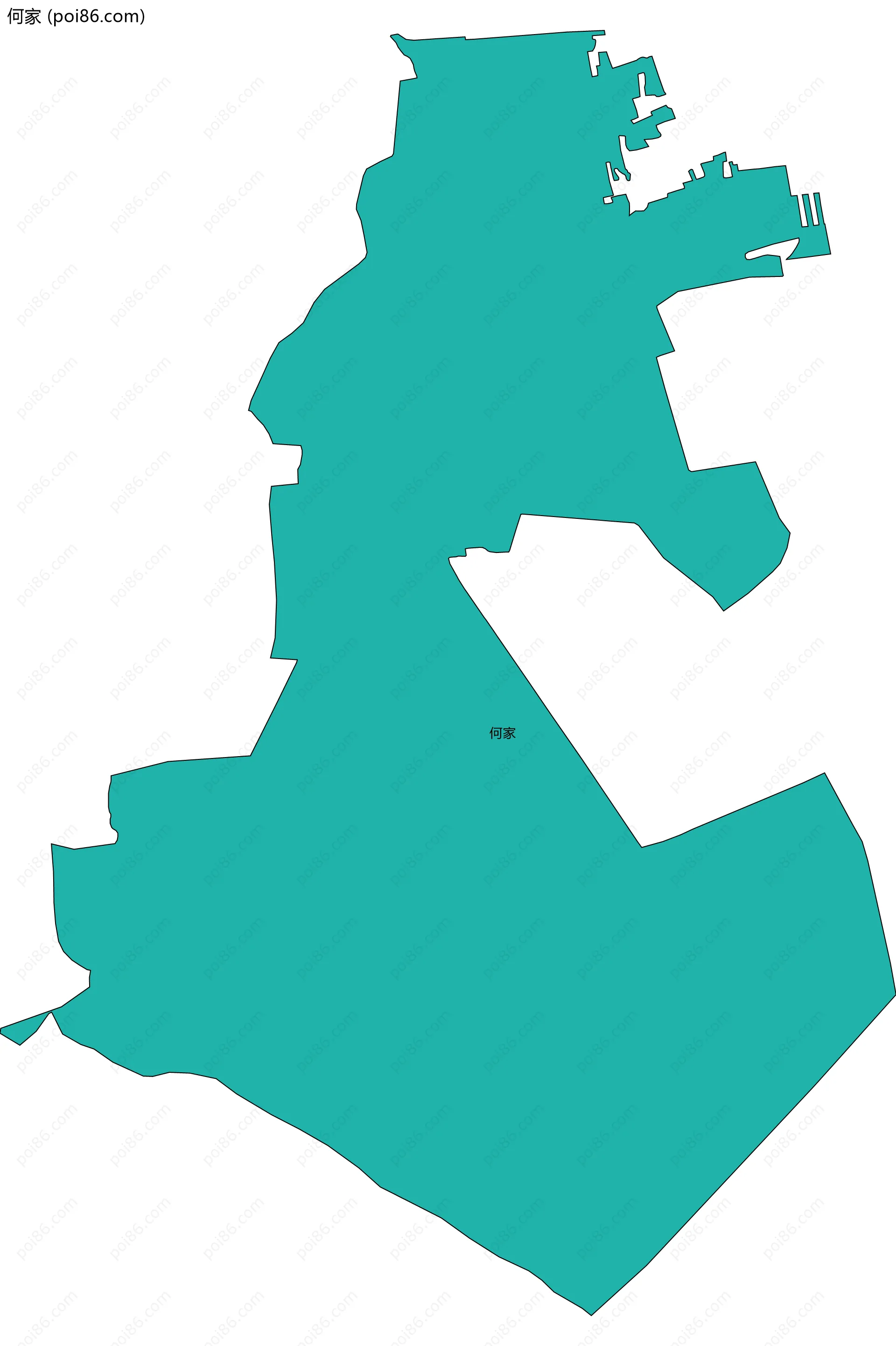 何家边界地图