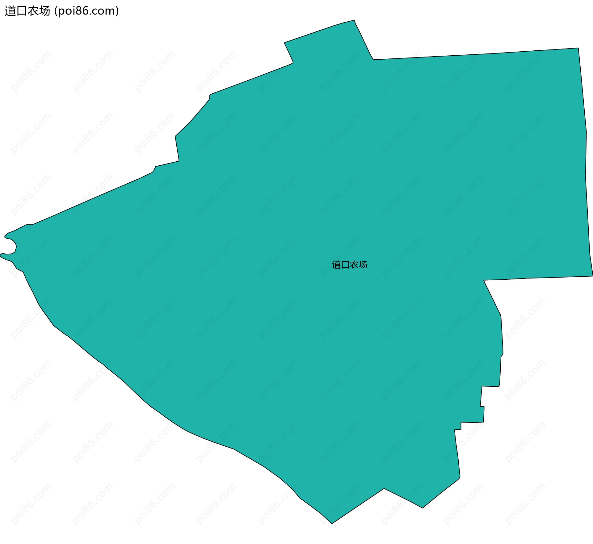 道口农场边界地图
