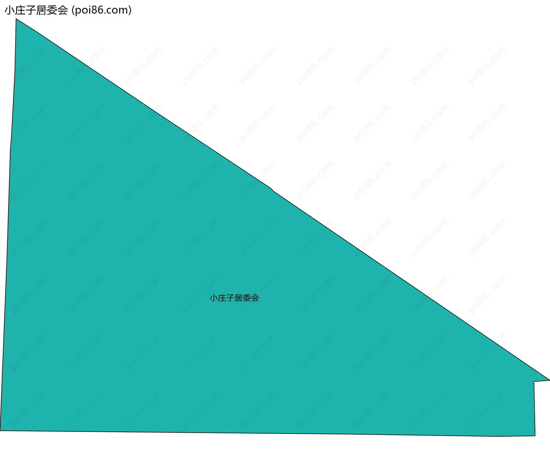 小庄子居委会边界地图