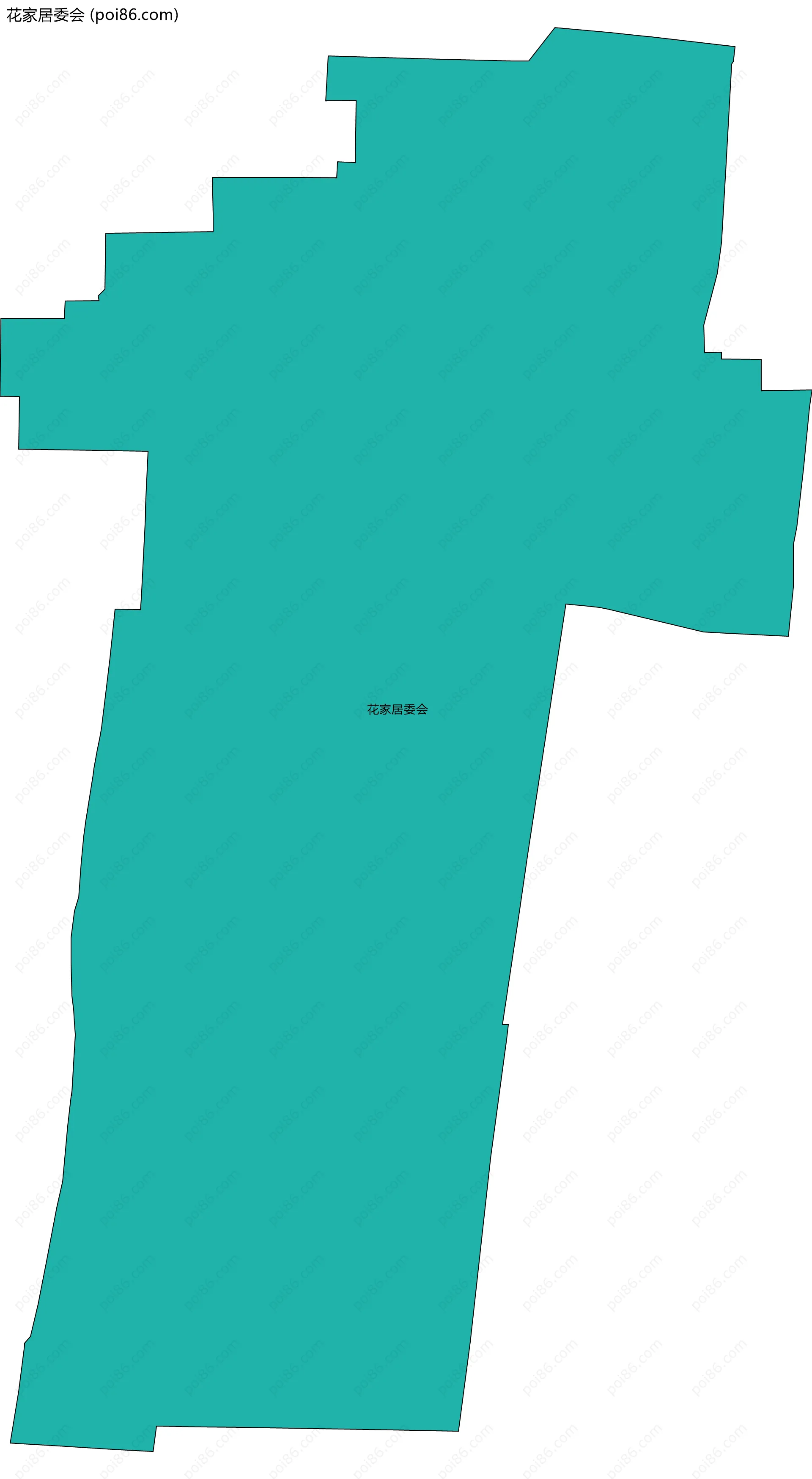 花家居委会边界地图