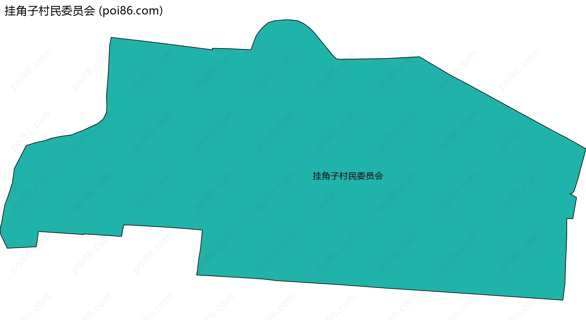 挂角子村民委员会边界地图