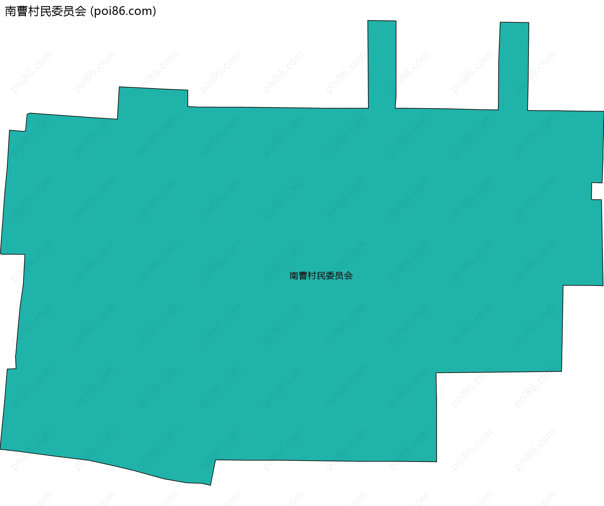 南曹村民委员会边界地图