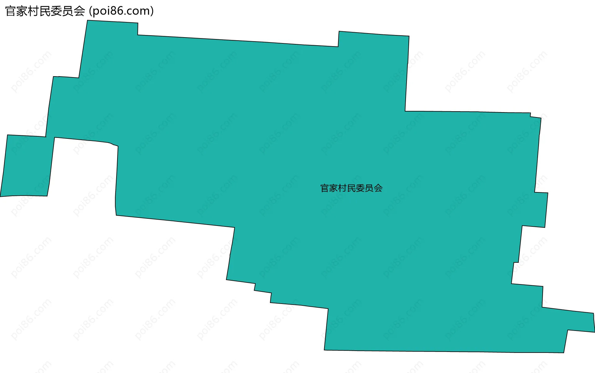官家村民委员会边界地图