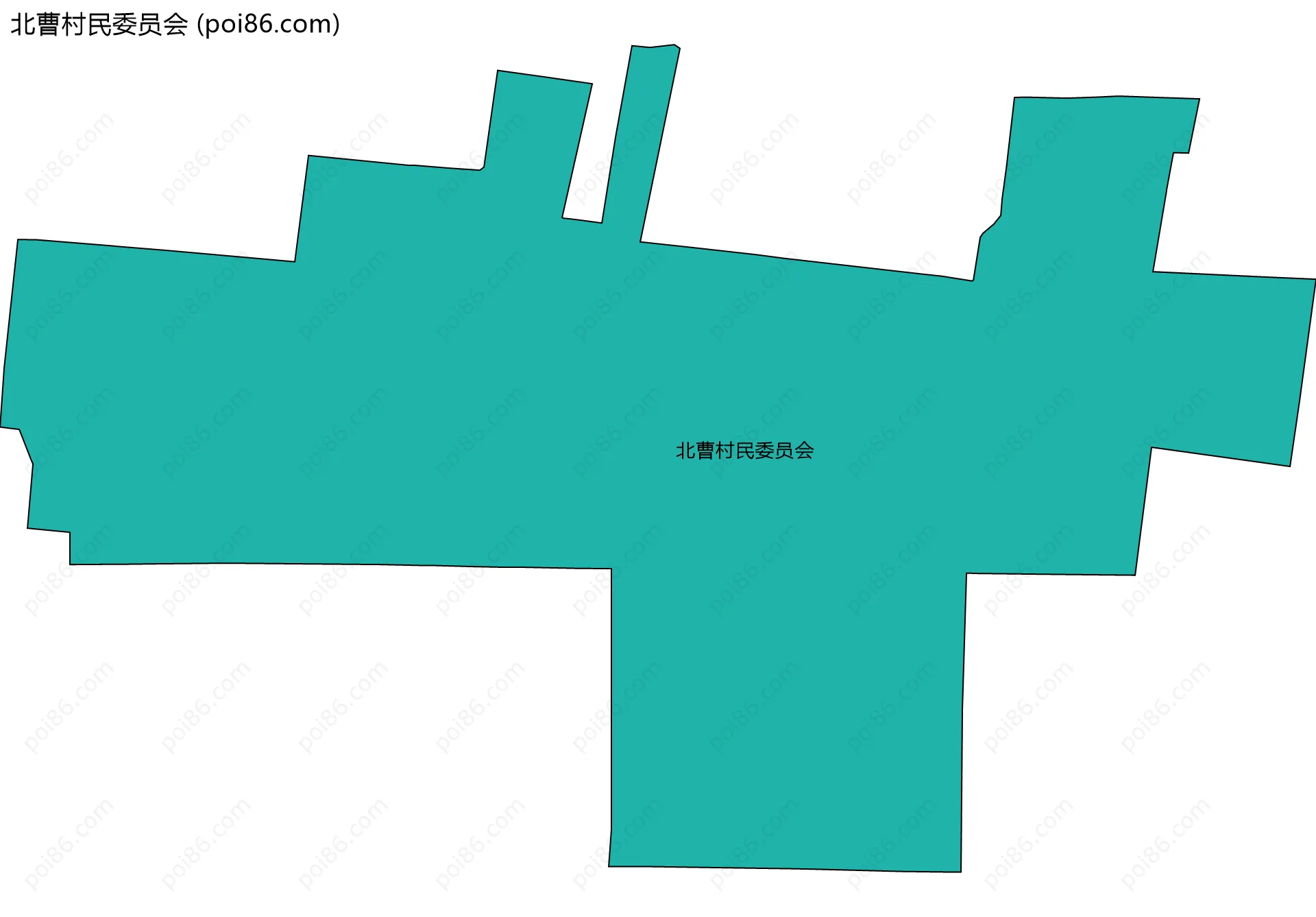 北曹村民委员会边界地图