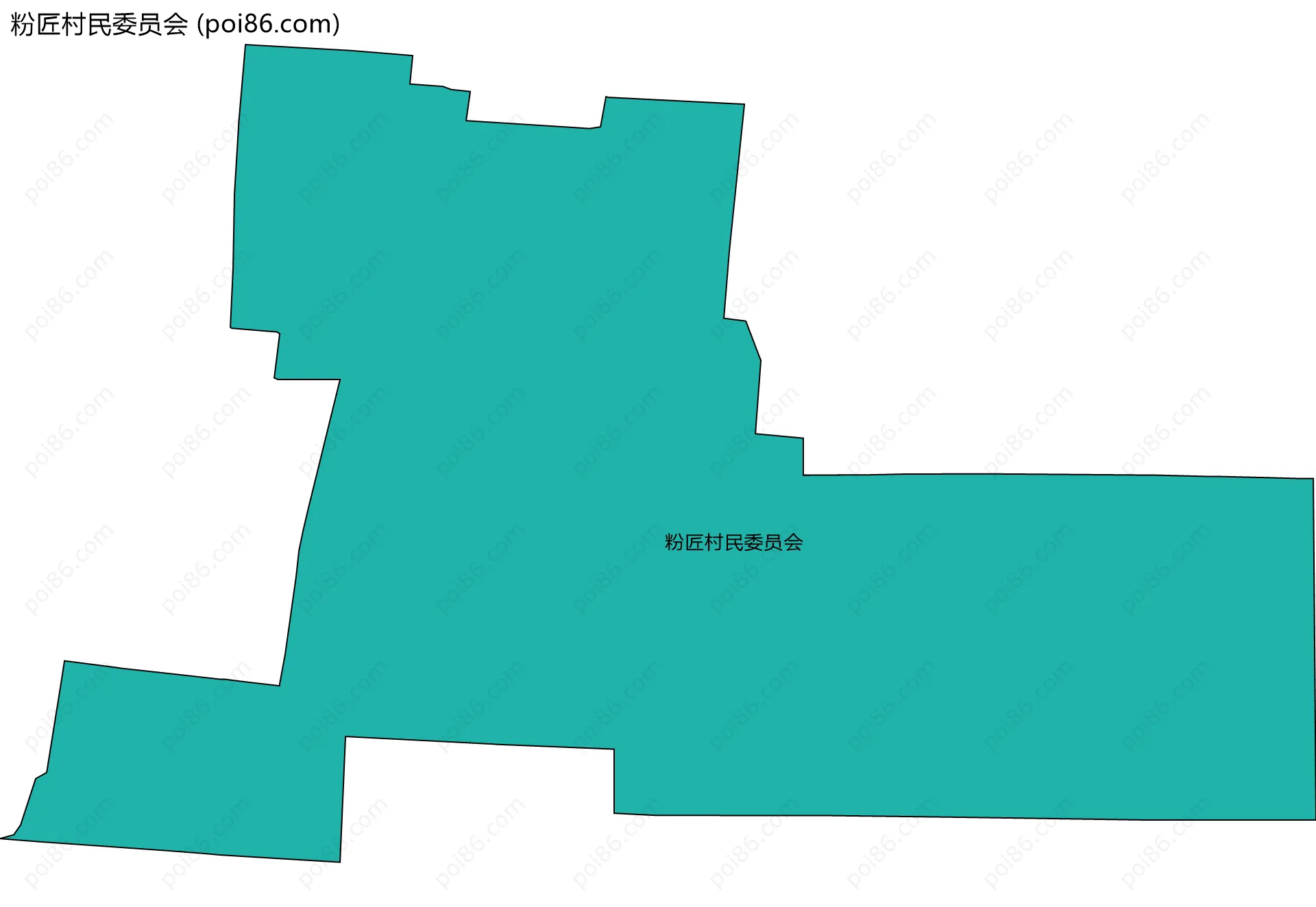粉匠村民委员会边界地图