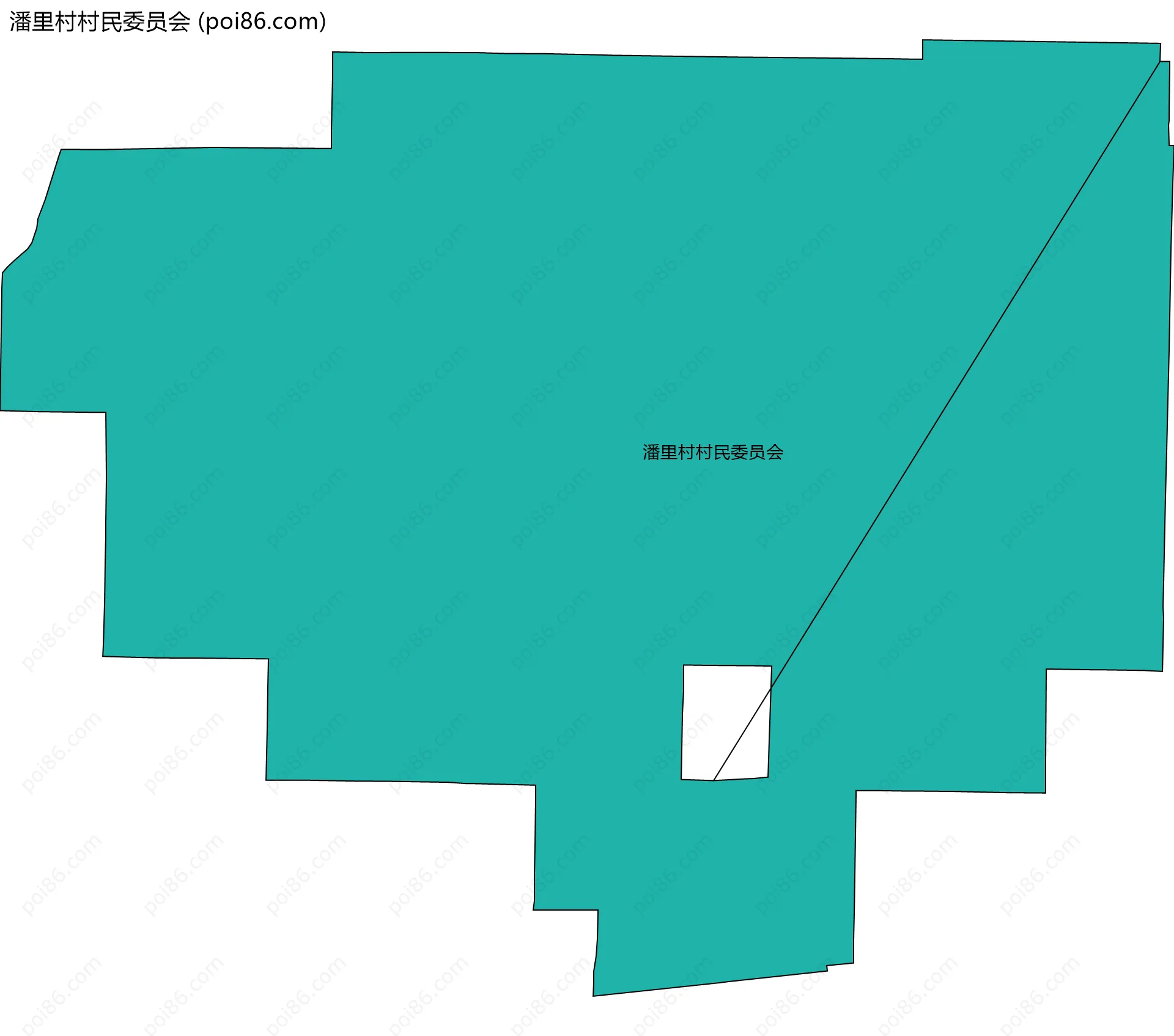 潘里村村民委员会边界地图