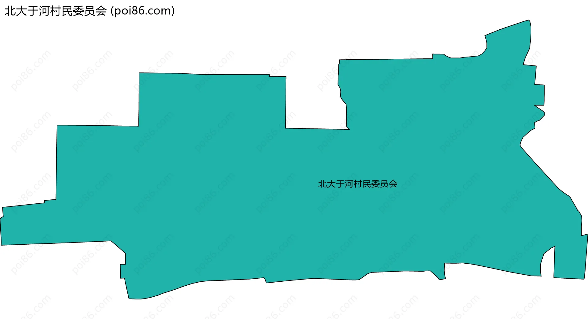 北大于河村民委员会边界地图