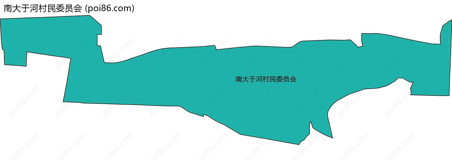 南大于河村民委员会边界地图