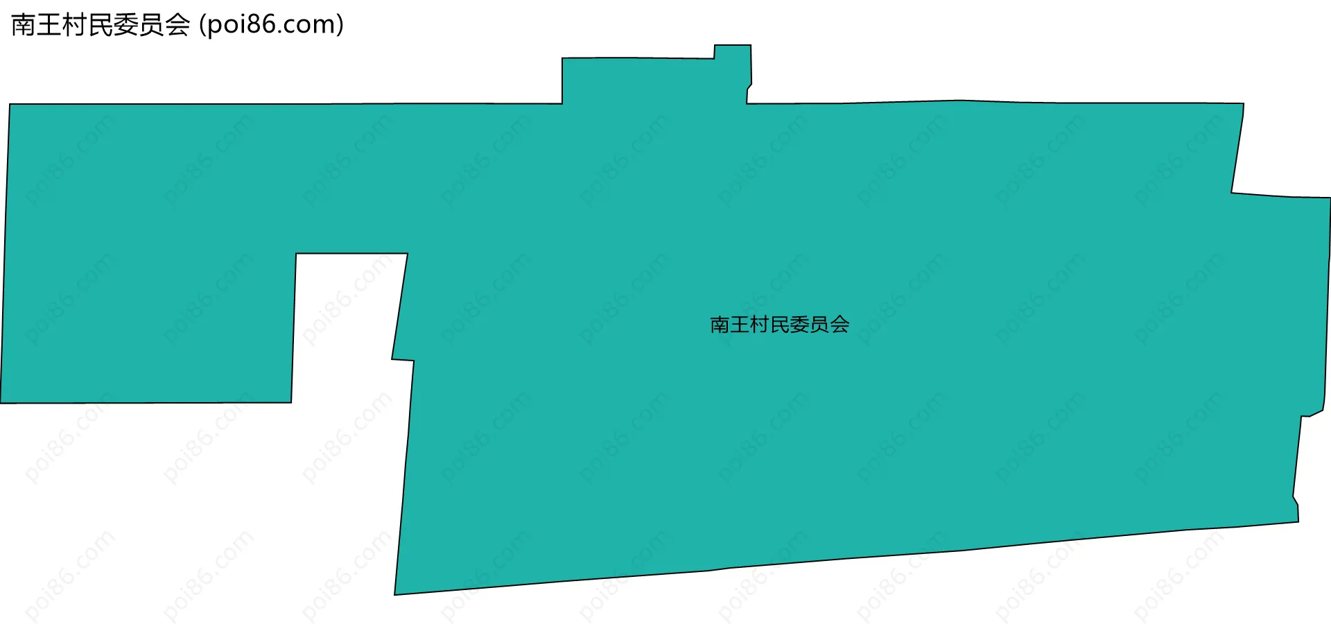 南王村民委员会边界地图
