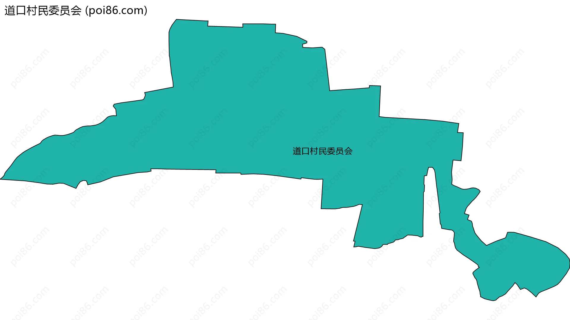 道口村民委员会边界地图
