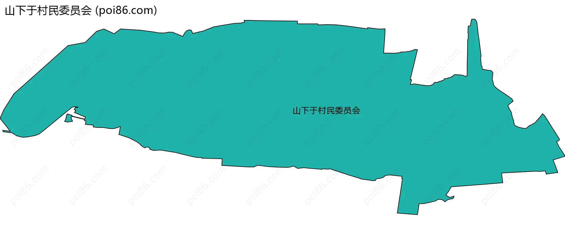 山下于村民委员会边界地图