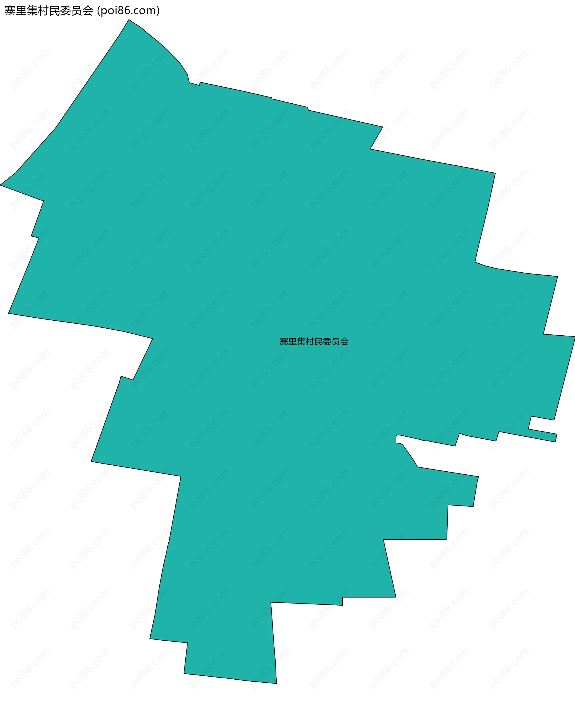 寨里集村民委员会边界地图