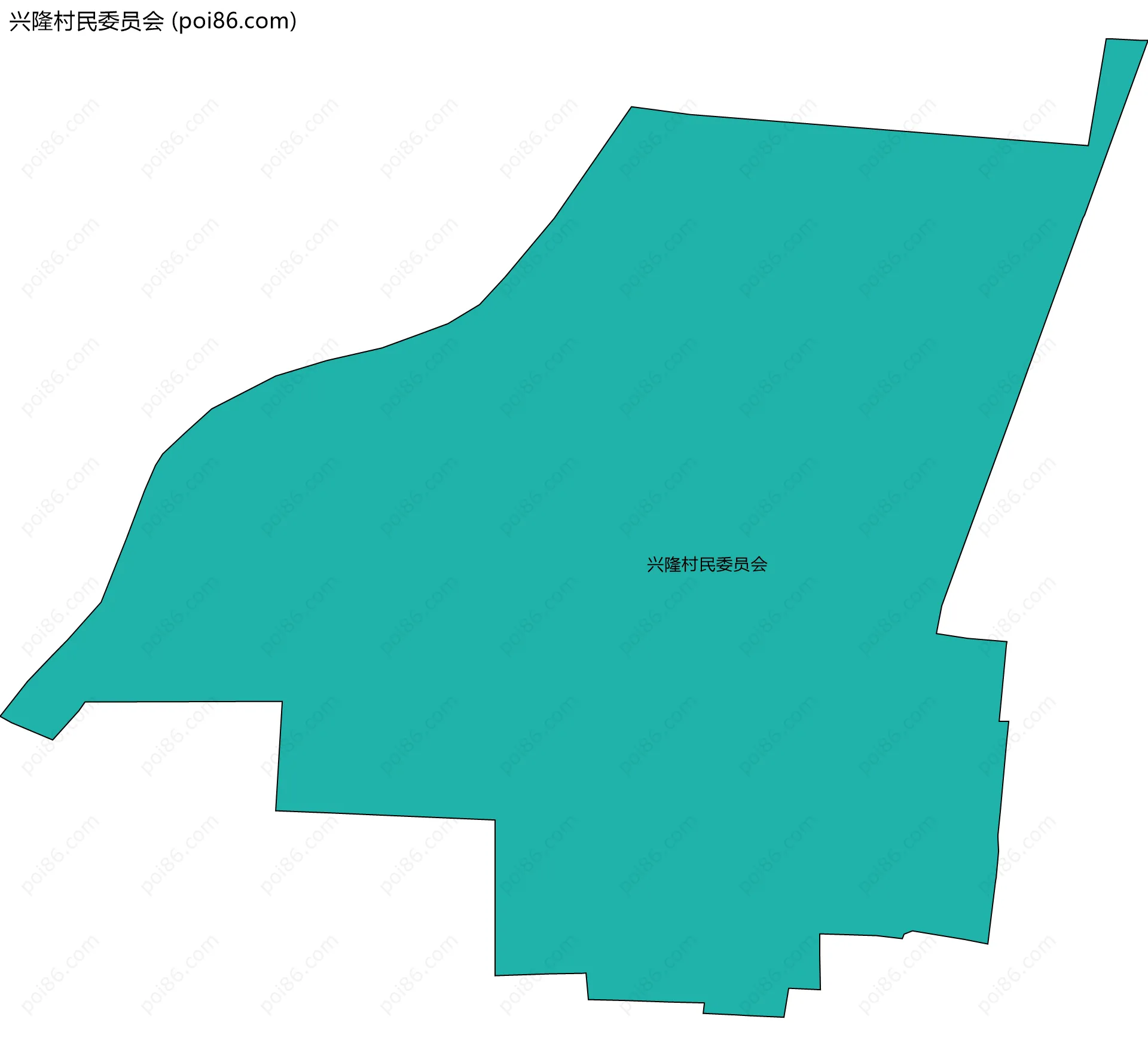 兴隆村民委员会边界地图
