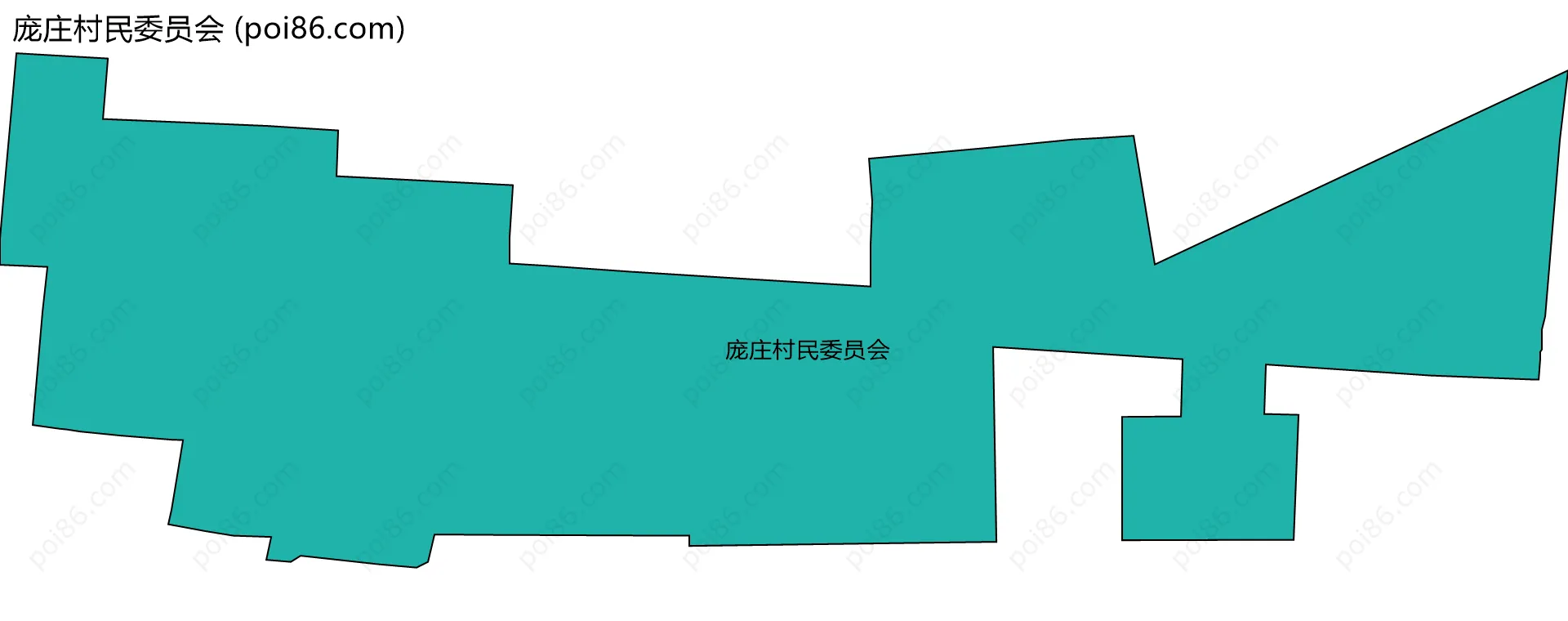 庞庄村民委员会边界地图
