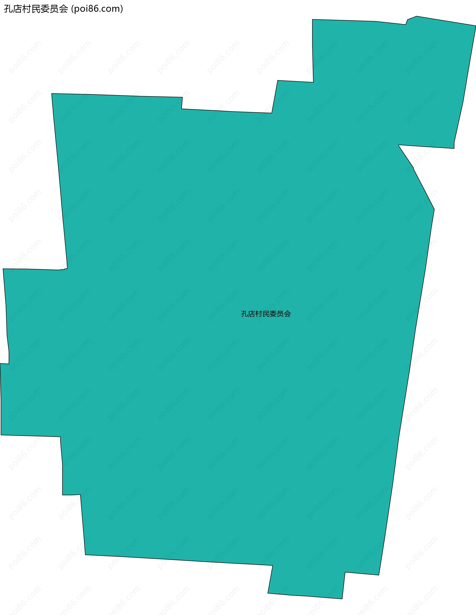 孔店村民委员会边界地图