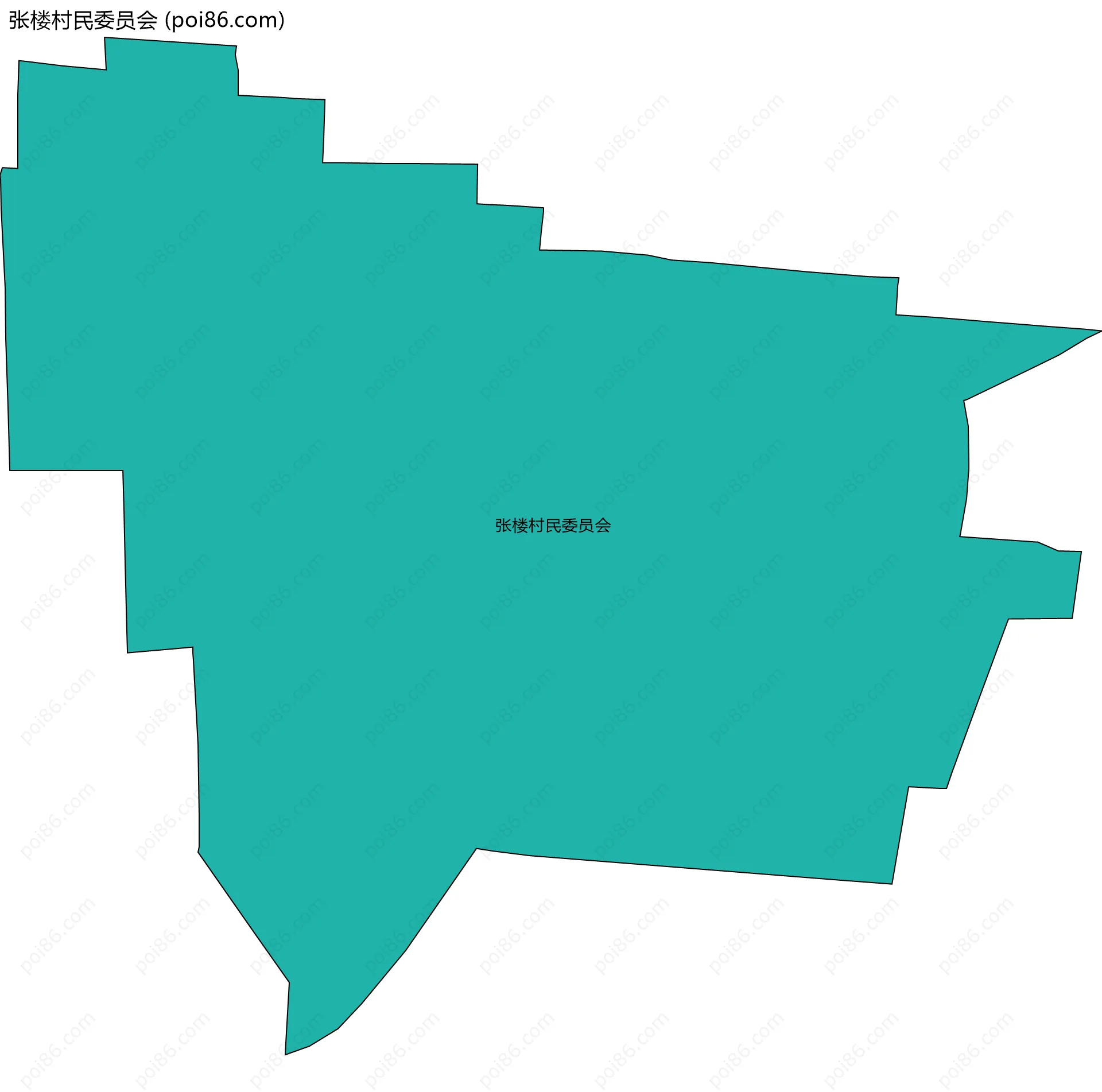 张楼村民委员会边界地图