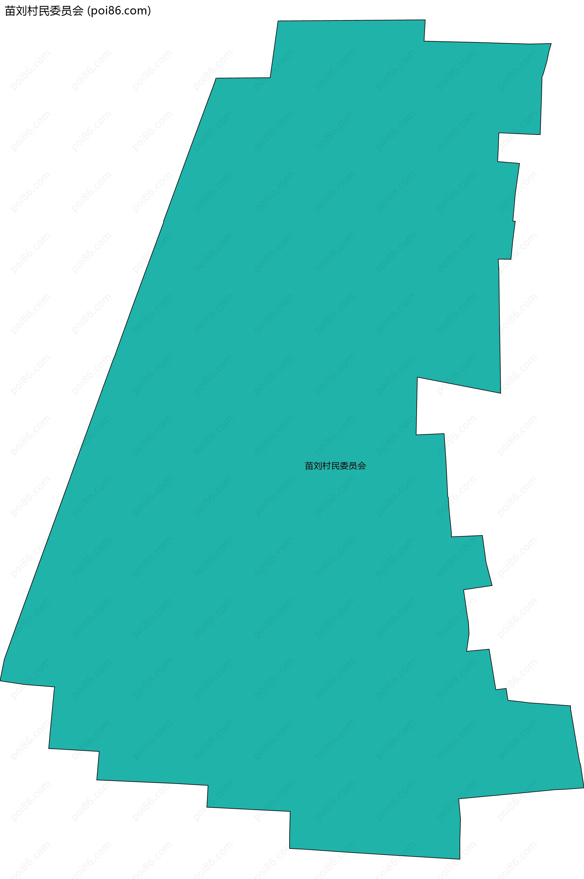 苗刘村民委员会边界地图