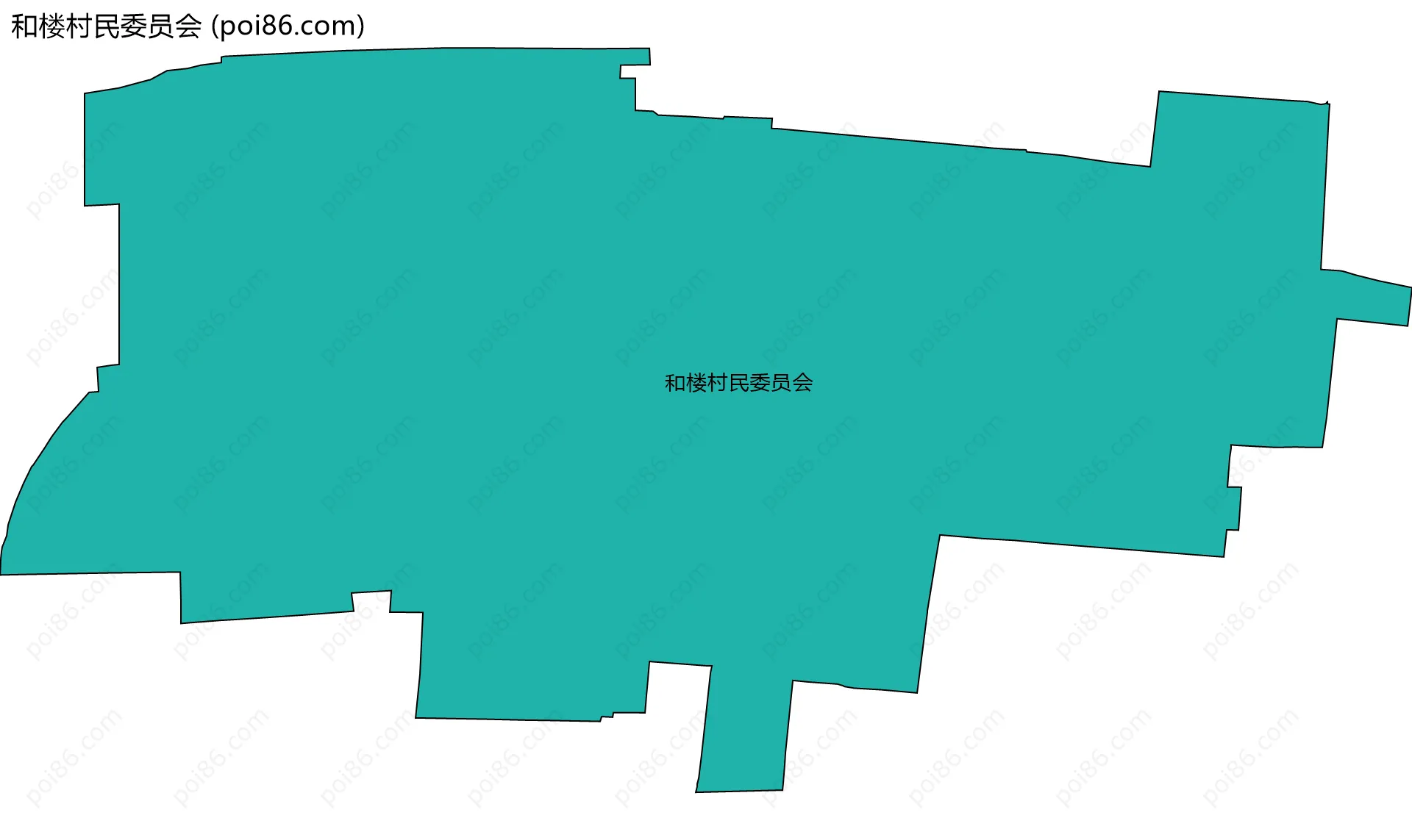 和楼村民委员会边界地图