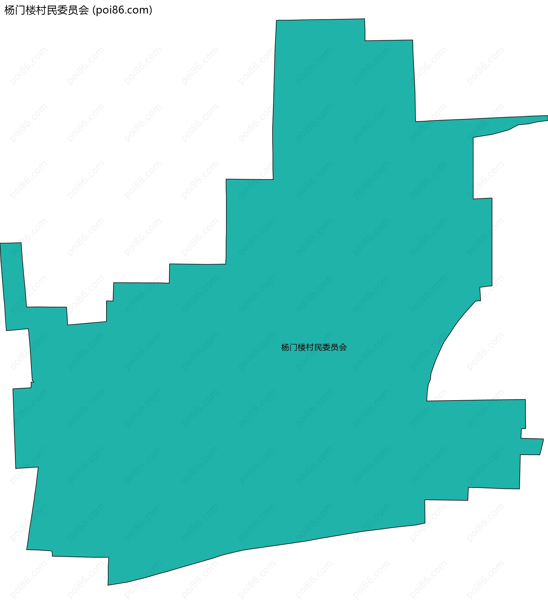 杨门楼村民委员会边界地图