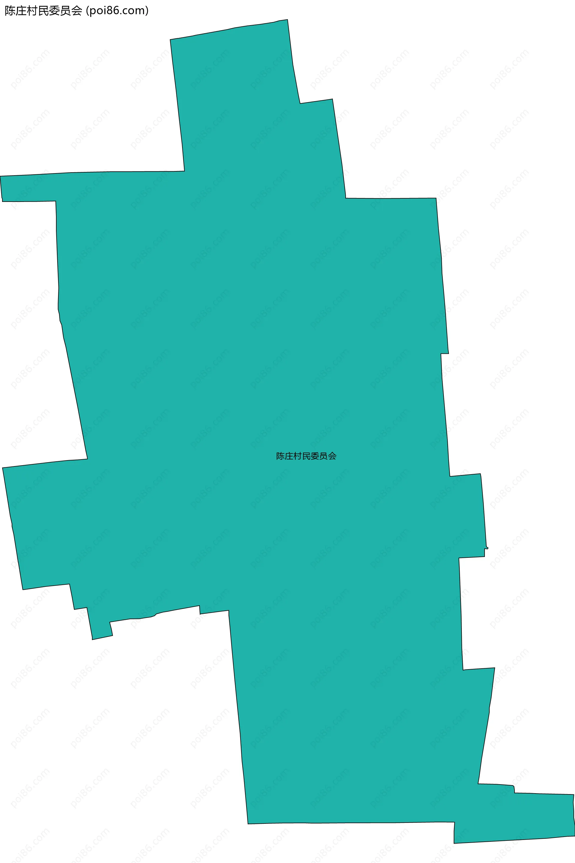 陈庄村民委员会边界地图
