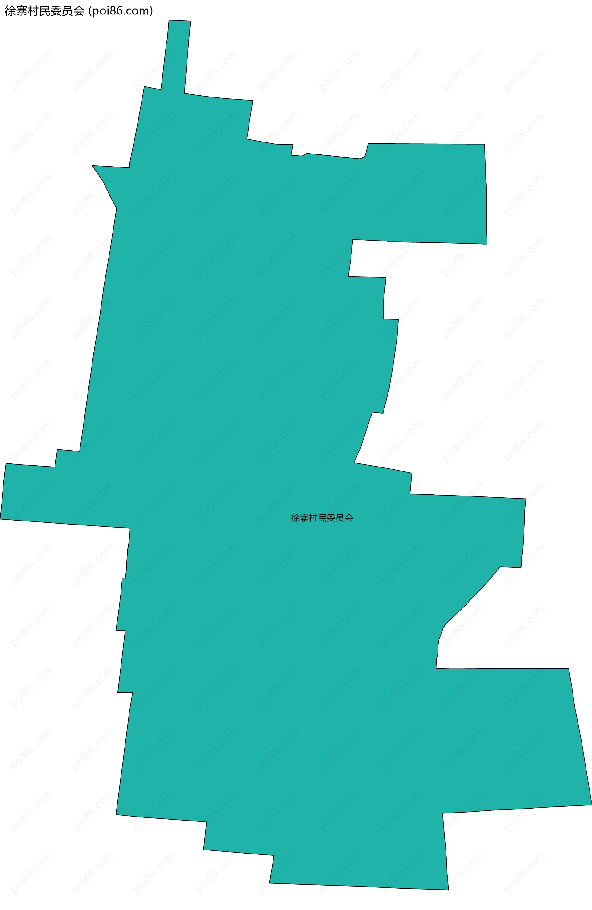 徐寨村民委员会边界地图