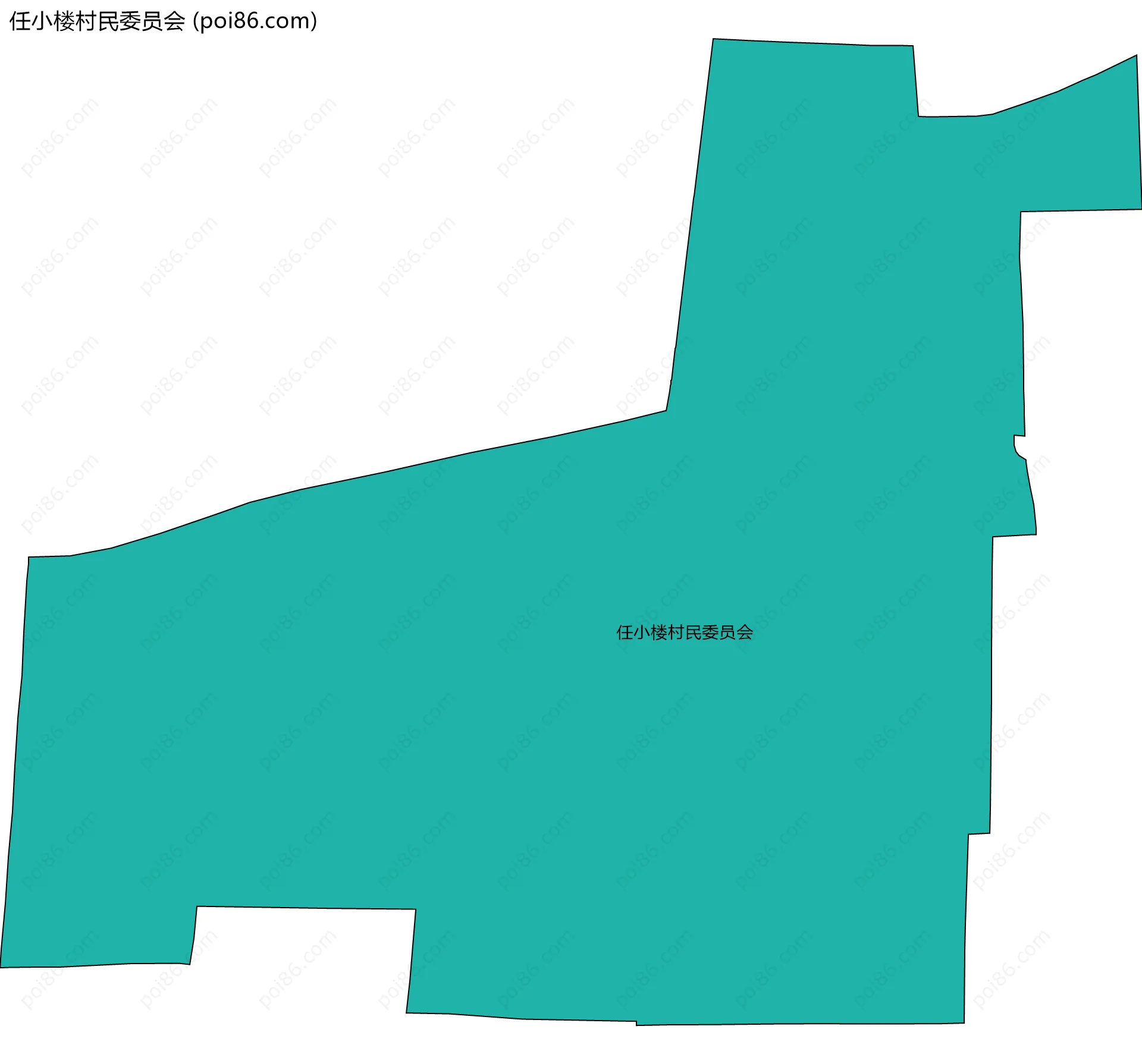 任小楼村民委员会边界地图