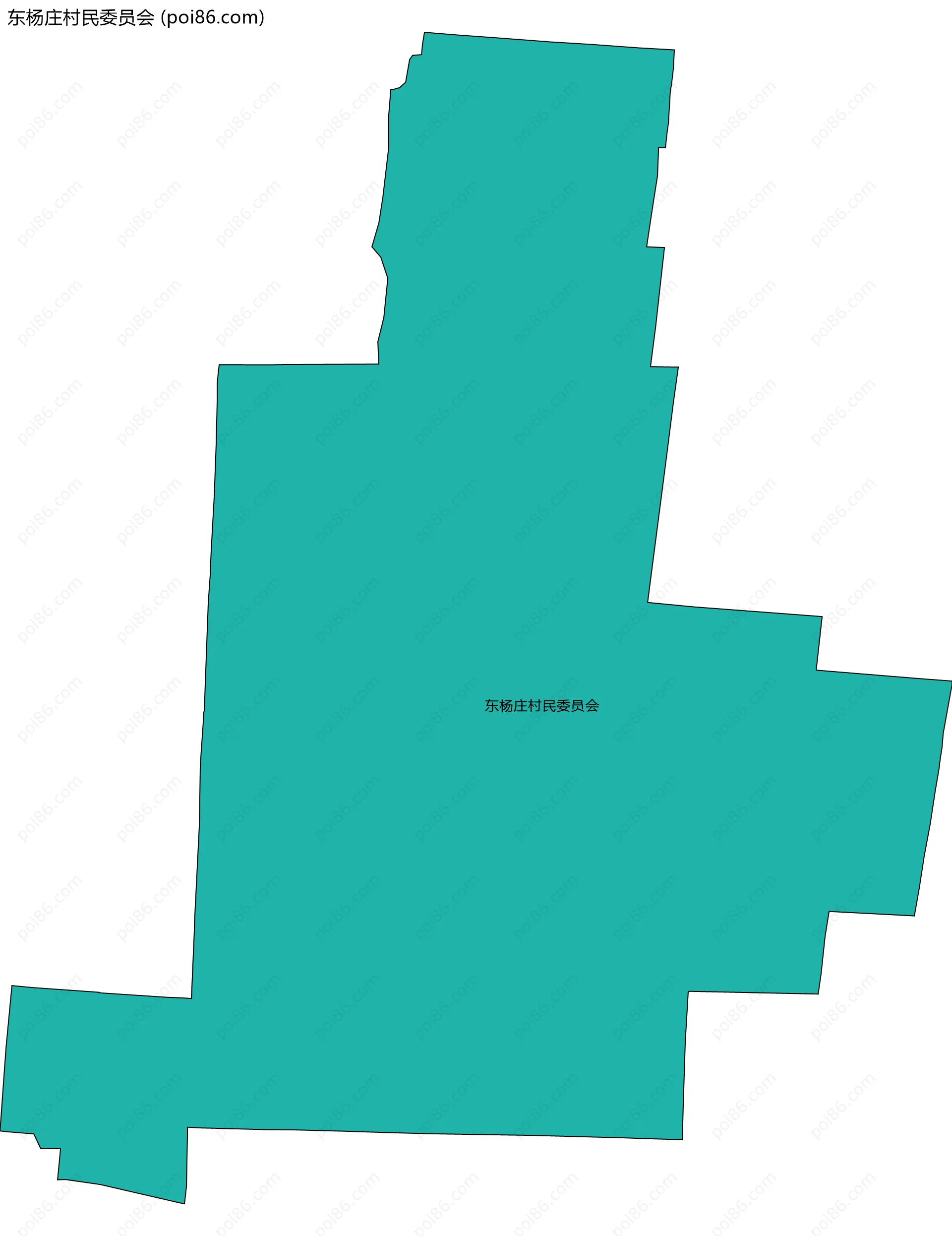 东杨庄村民委员会边界地图