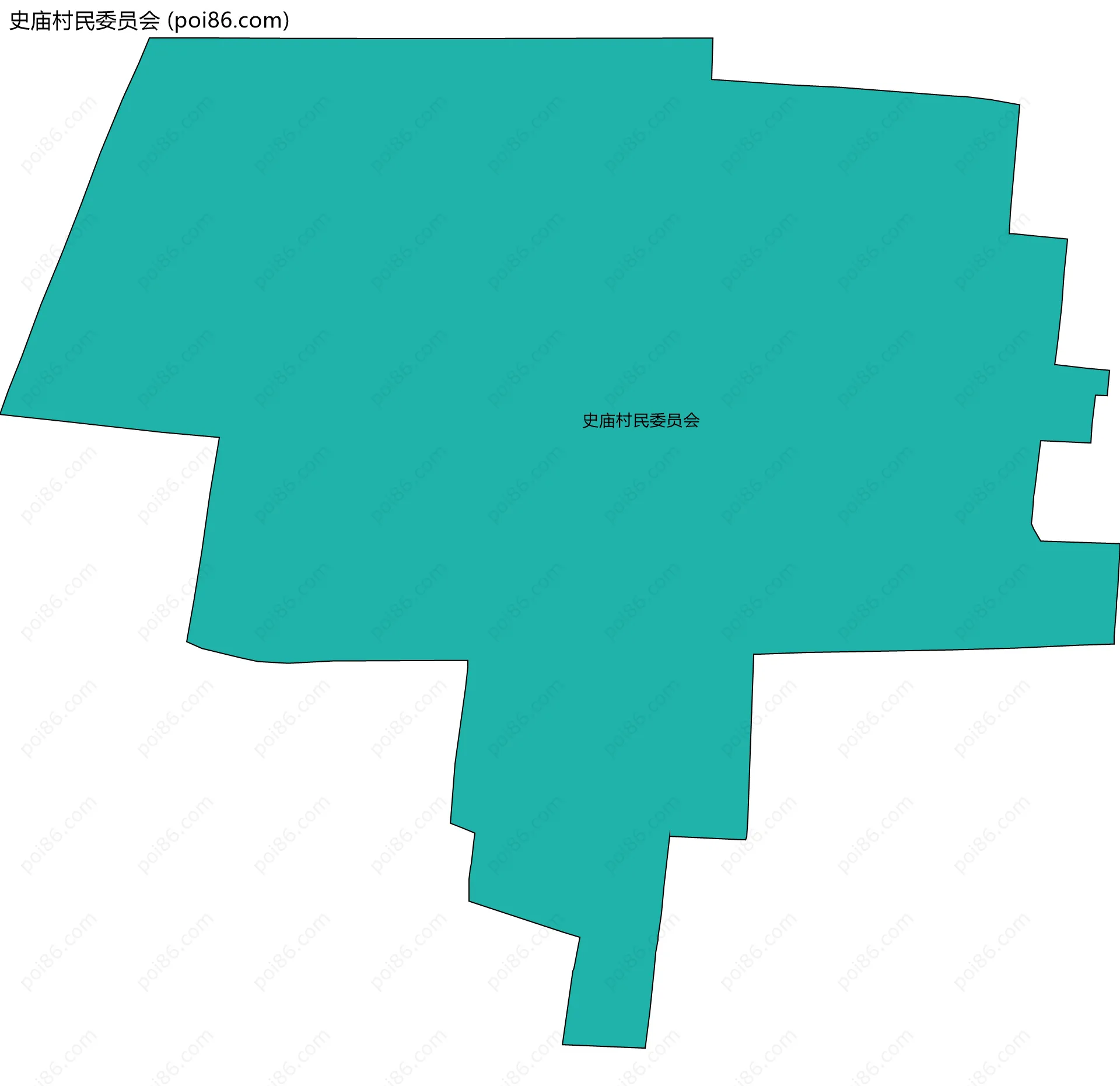 史庙村民委员会边界地图