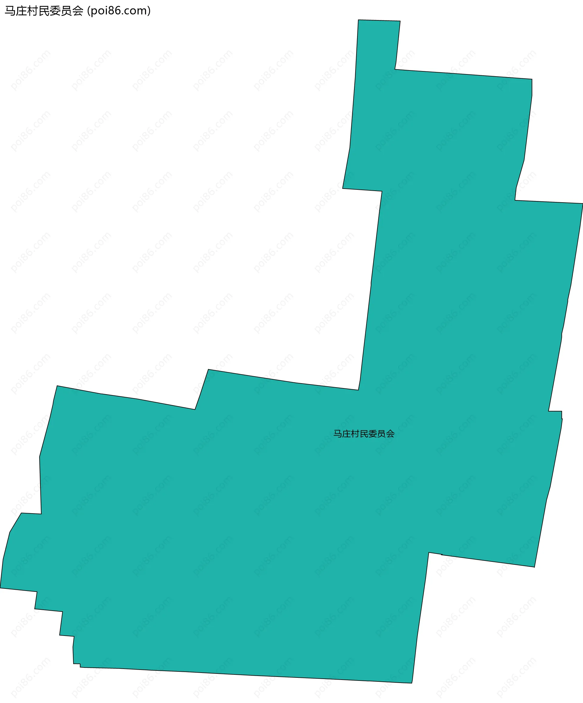 马庄村民委员会边界地图