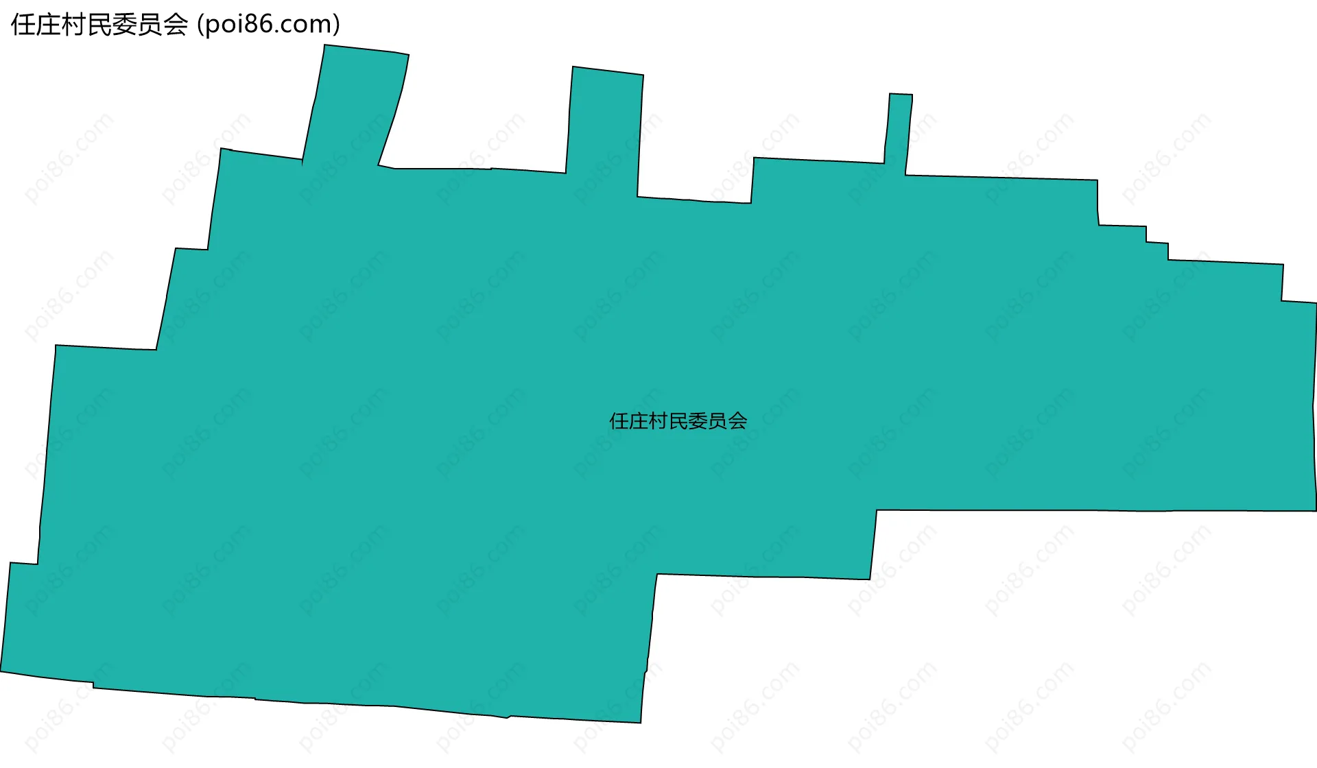 任庄村民委员会边界地图
