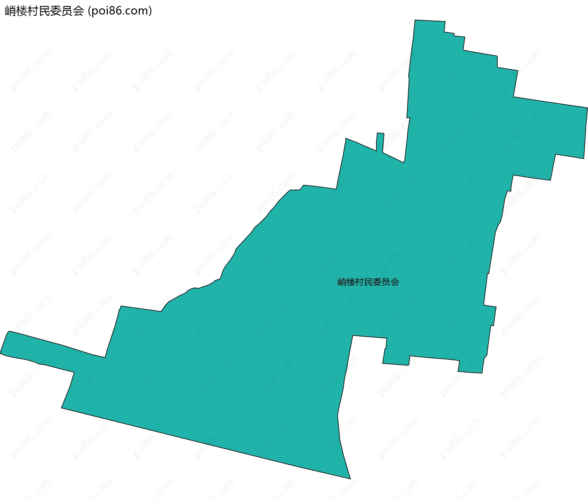 峭楼村民委员会边界地图