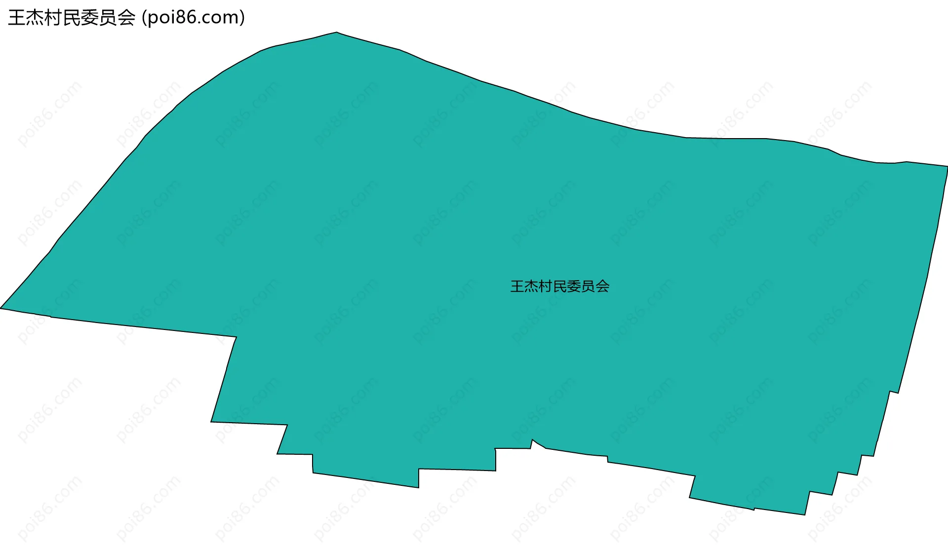 王杰村民委员会边界地图