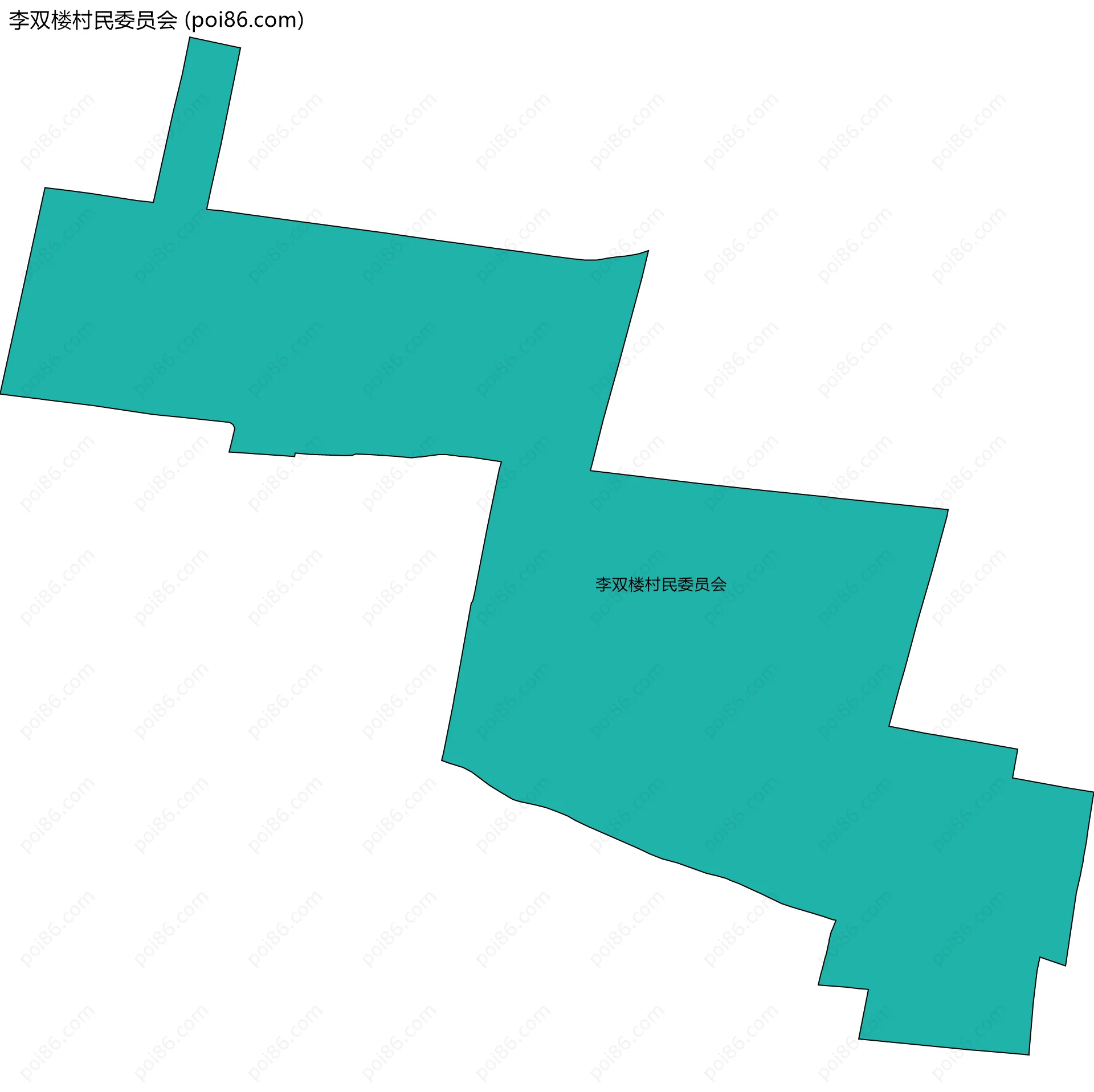 李双楼村民委员会边界地图