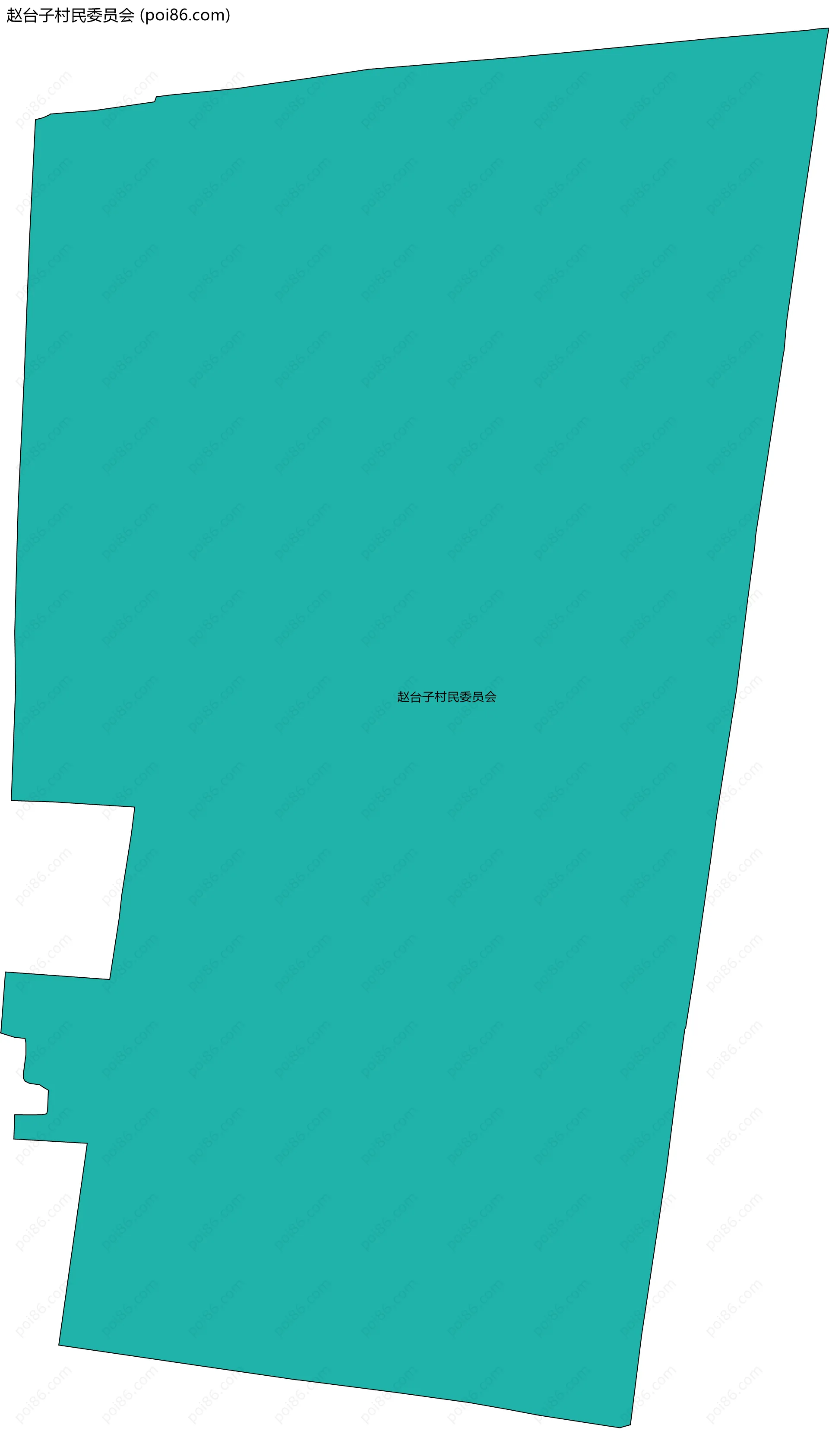 赵台子村民委员会边界地图