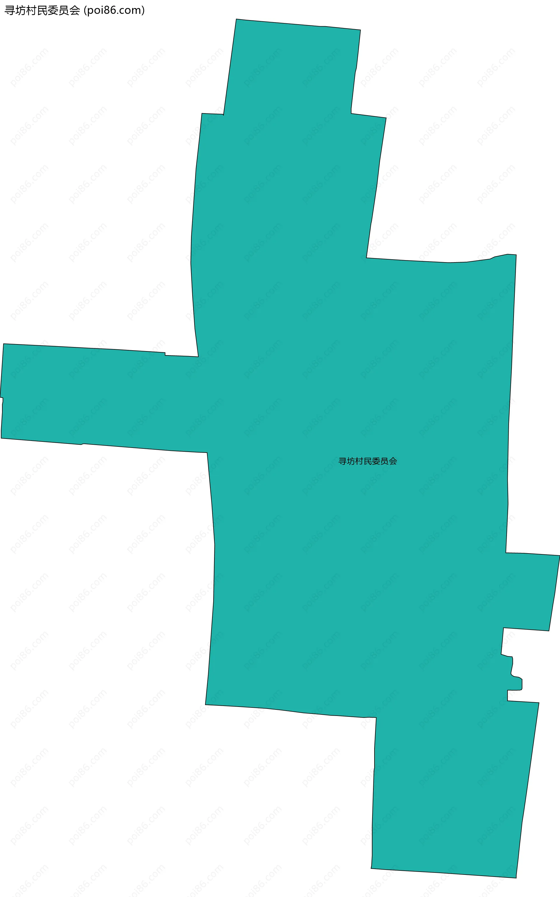 寻坊村民委员会边界地图