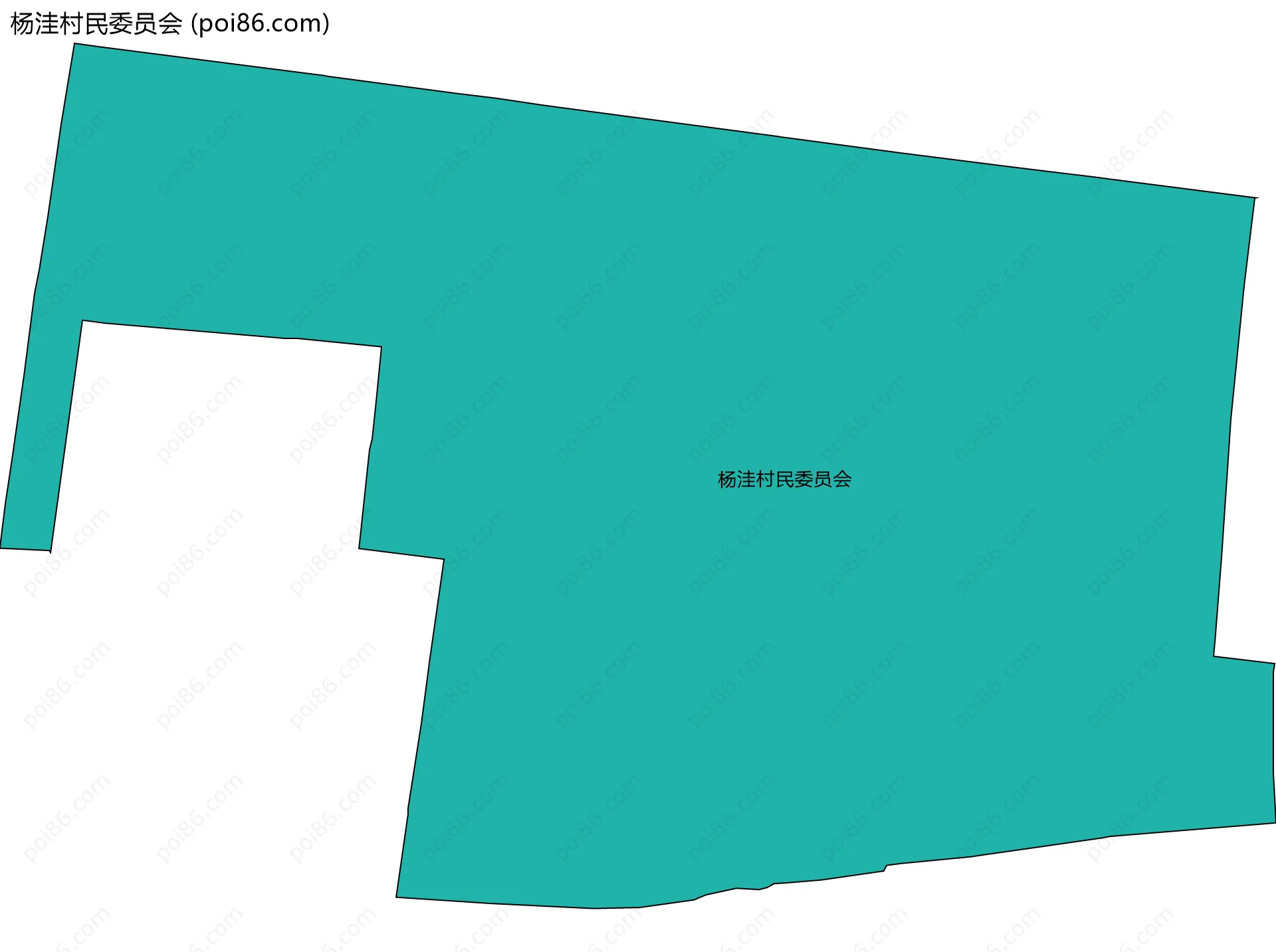 杨洼村民委员会边界地图